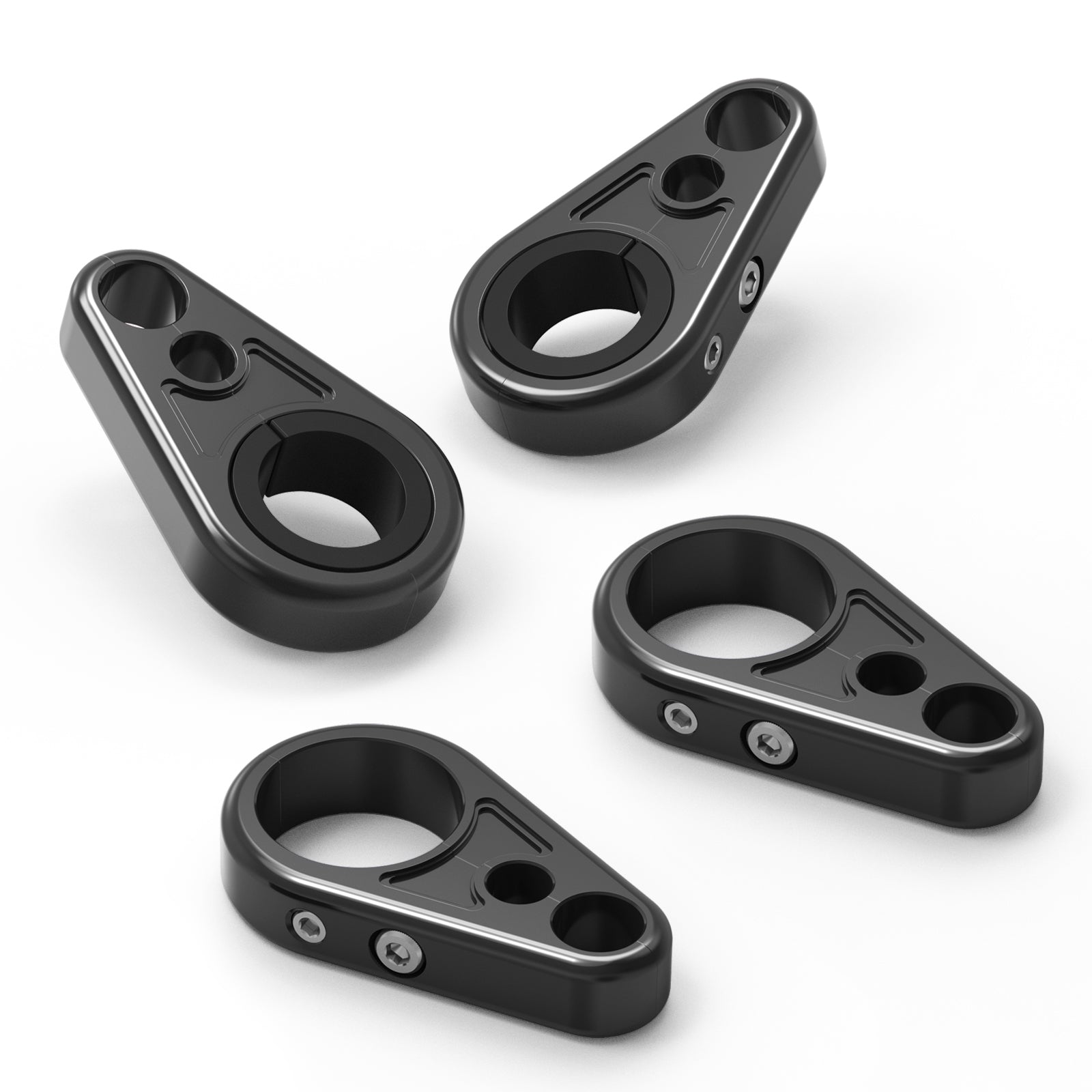 NICECNC para Polaris RZR XP 1000 2014-2015 0,6 "-1" 25mm abrazaderas de línea de freno de brazo A 2 uds