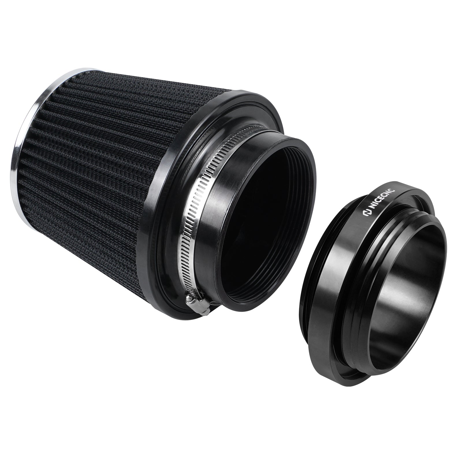 High-Flow Air Filter Intake Cleaner w/Adapter Kit For Honda TRX450 R / ER