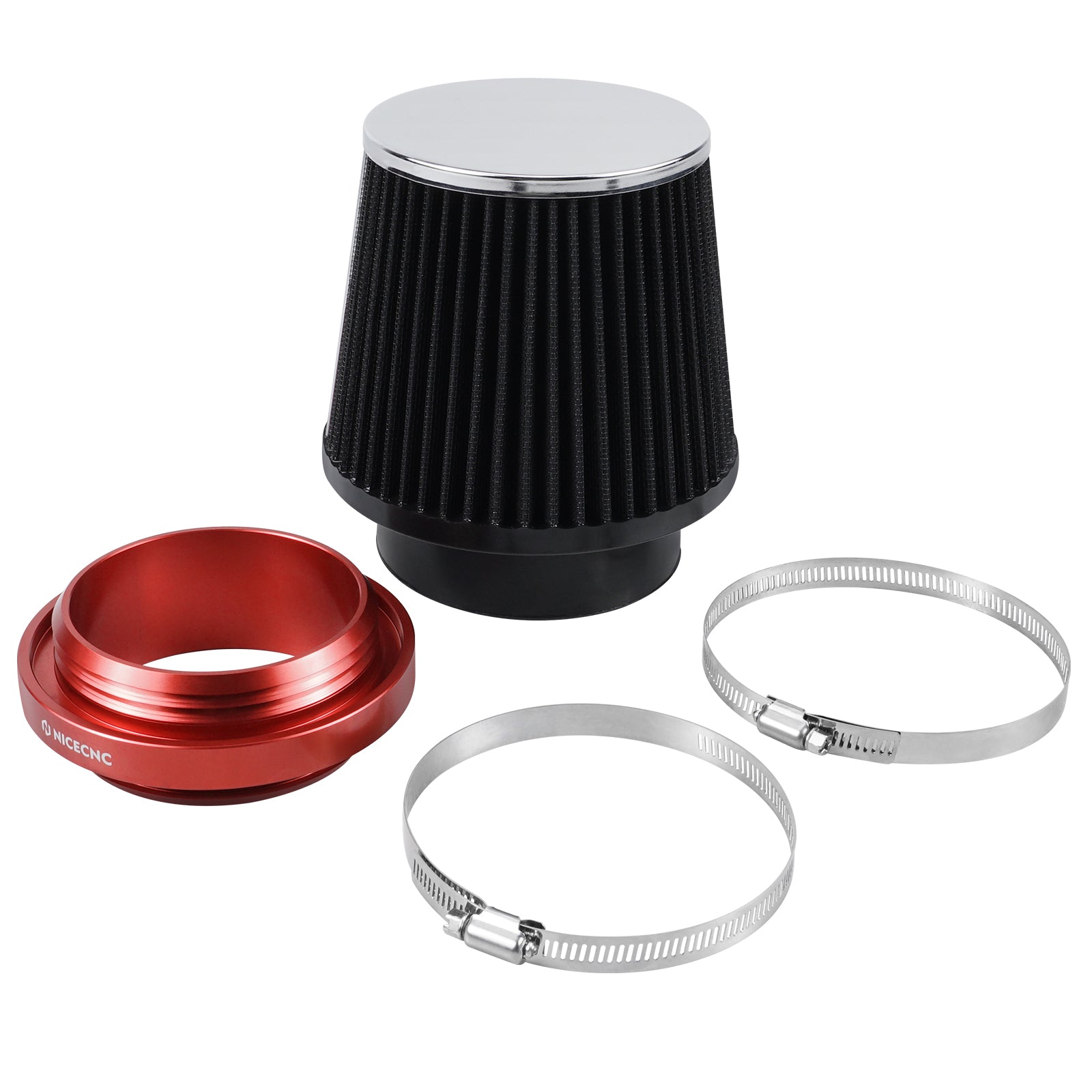 High-Flow Air Filter Intake Cleaner w/Adapter Kit For Honda TRX450 R / ER