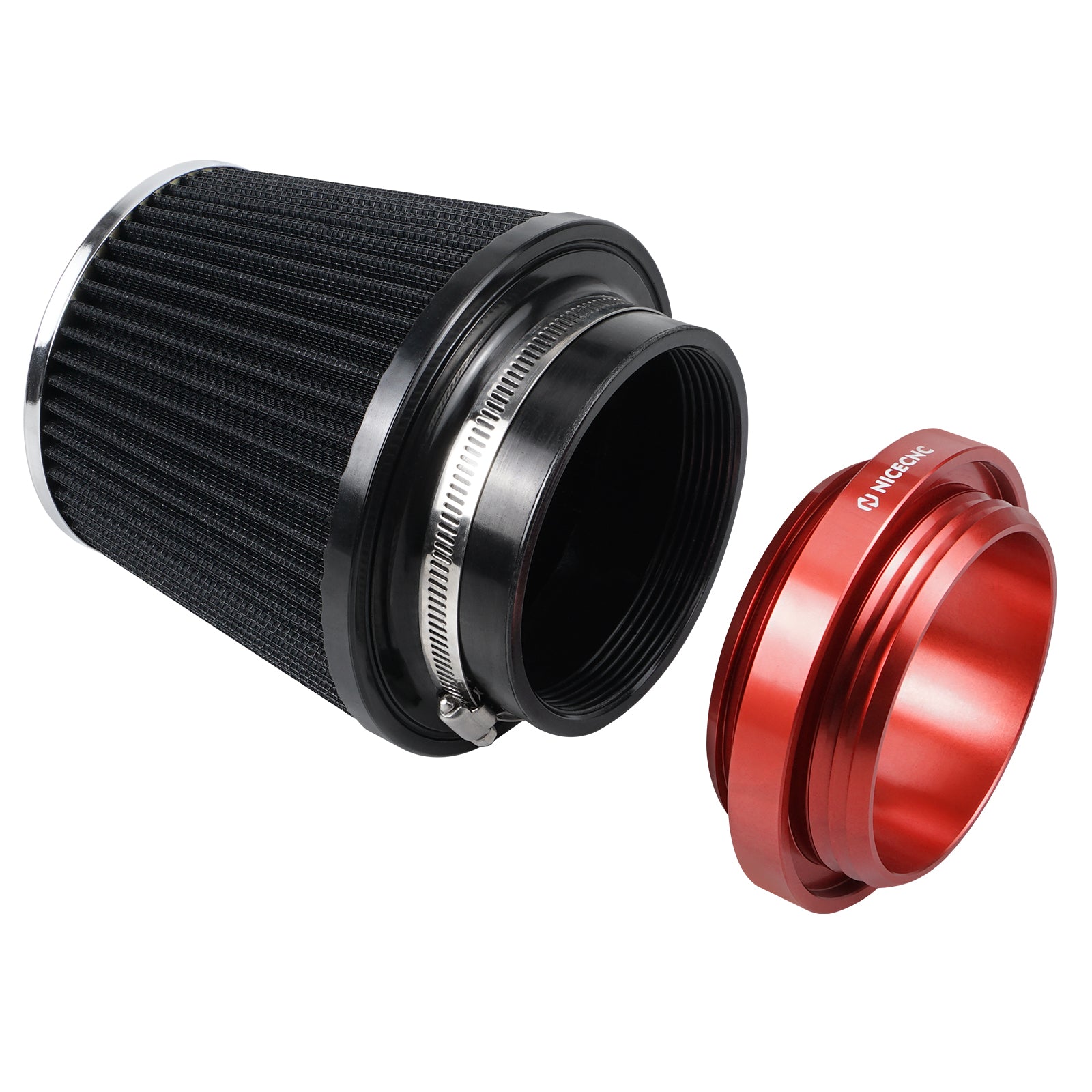 High-Flow Air Filter Intake Cleaner w/Adapter Kit For Honda TRX450 R / ER