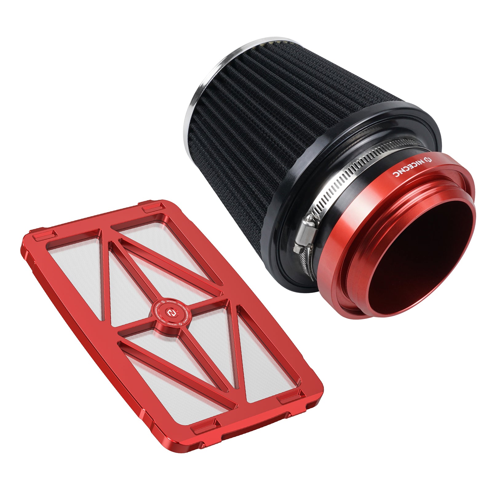 High-Flow Air Filter Intake Cleaner w/Adapter Kit For Honda TRX450 R / ER