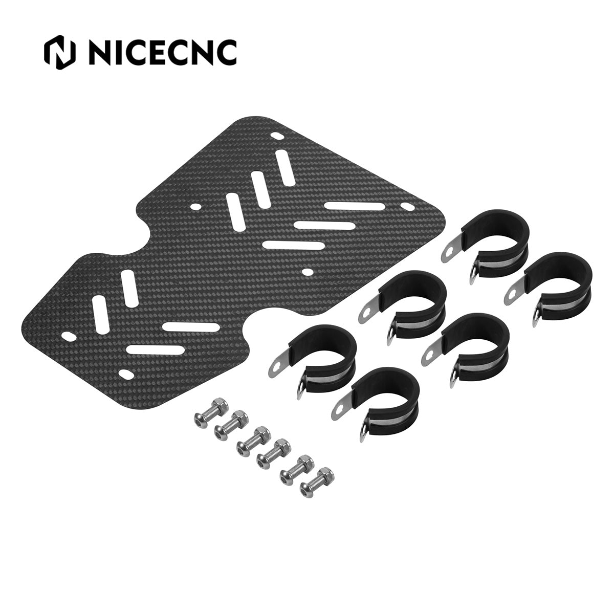 ATV Carbon Fiber Radiator Frame Mud Splash Guard For Honda TRX 450 R / ER