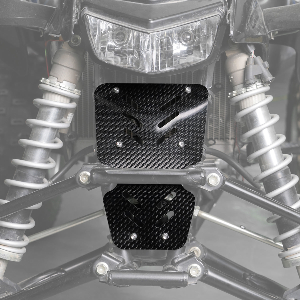 ATV Carbon Fiber Radiator Frame Mud Splash Guard For Honda TRX 450 R / ER