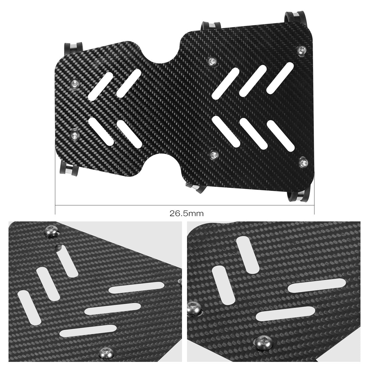 ATV Carbon Fiber Radiator Frame Mud Splash Guard For Honda TRX 450 R / ER