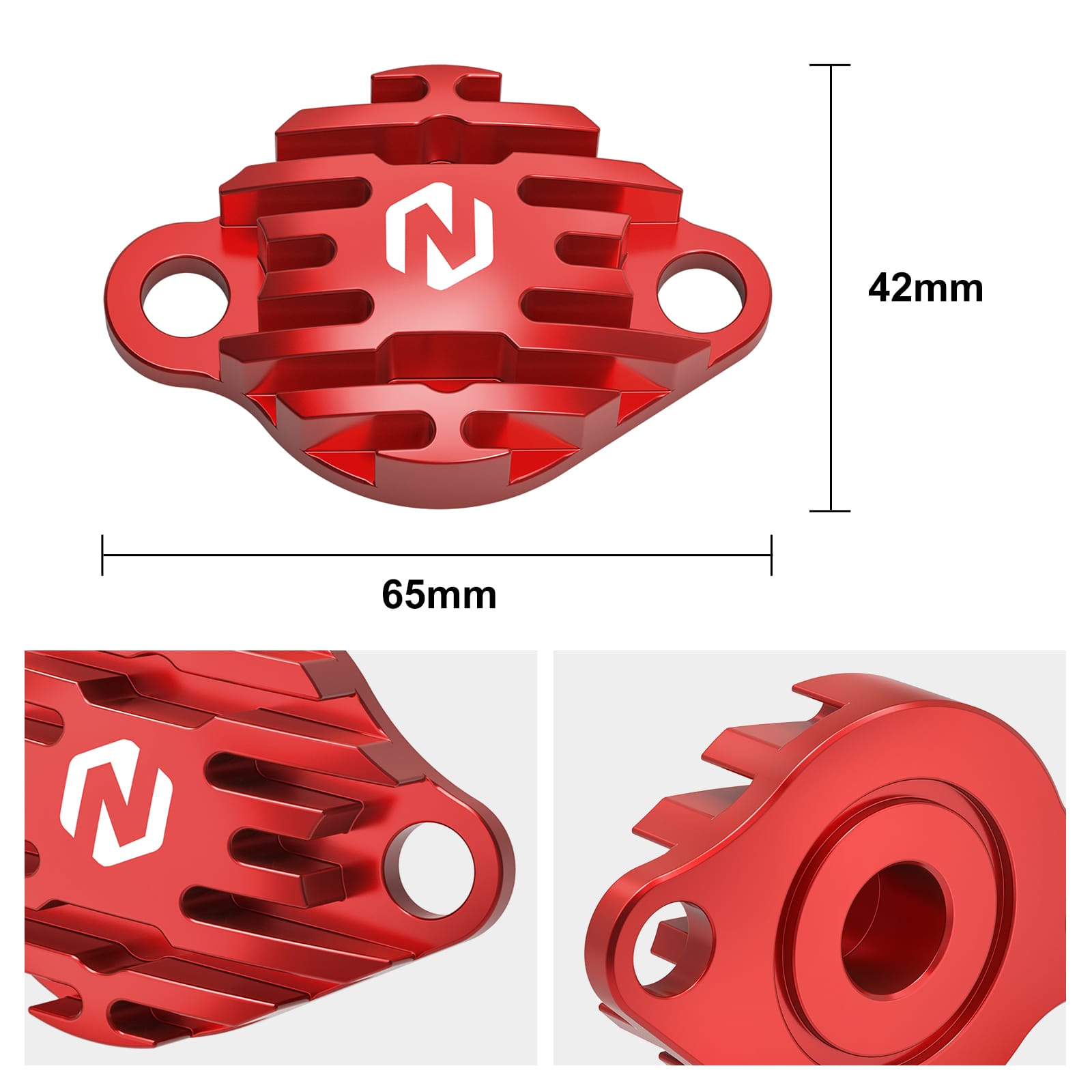 ATV Parking Brake Caliper Block Off Cover Plate For Honda TRX 450 R / ER 300EX 400EX