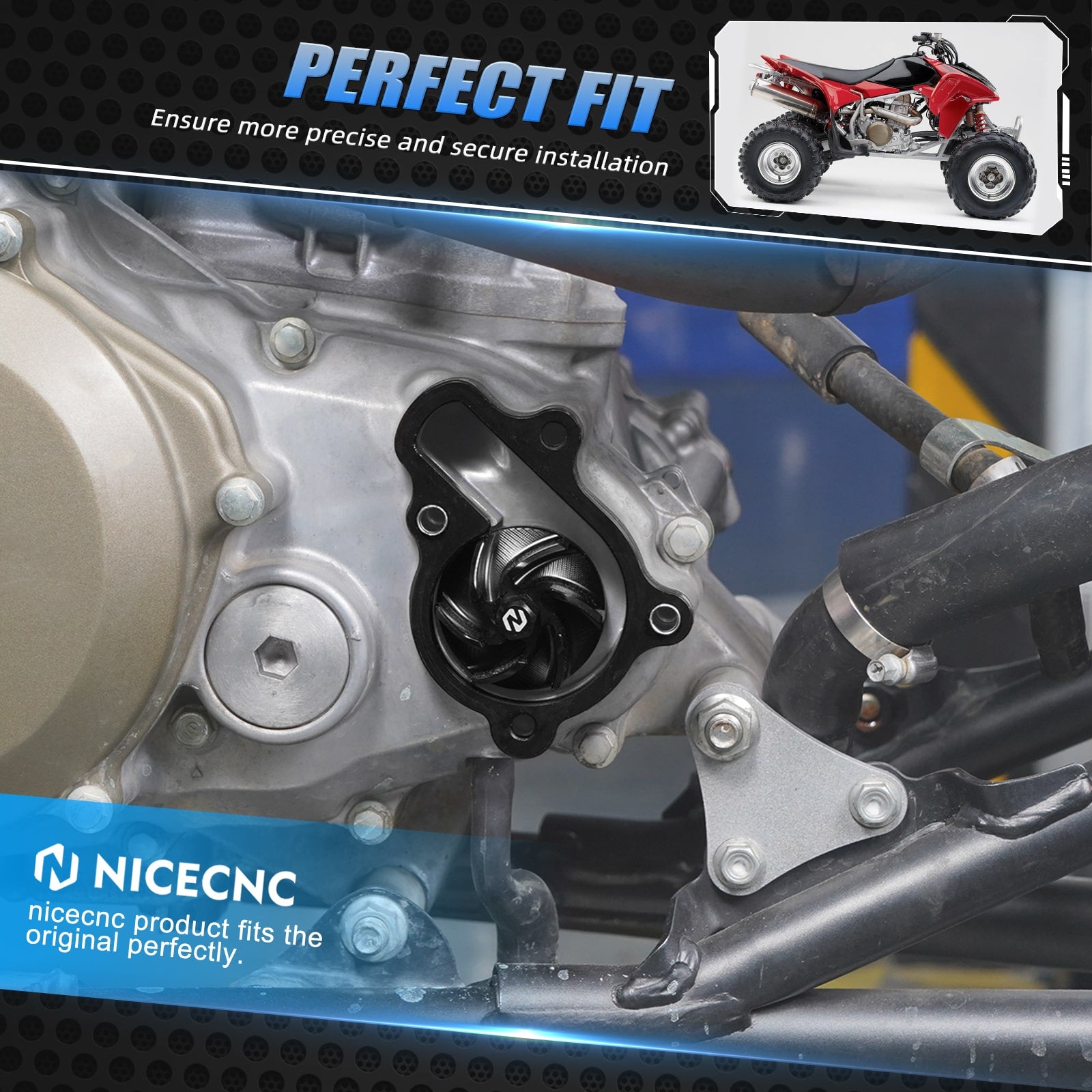 ATV Engine Water Pump Impeller Shaft Kit For Honda TRX 450 R / ER 2006-2014