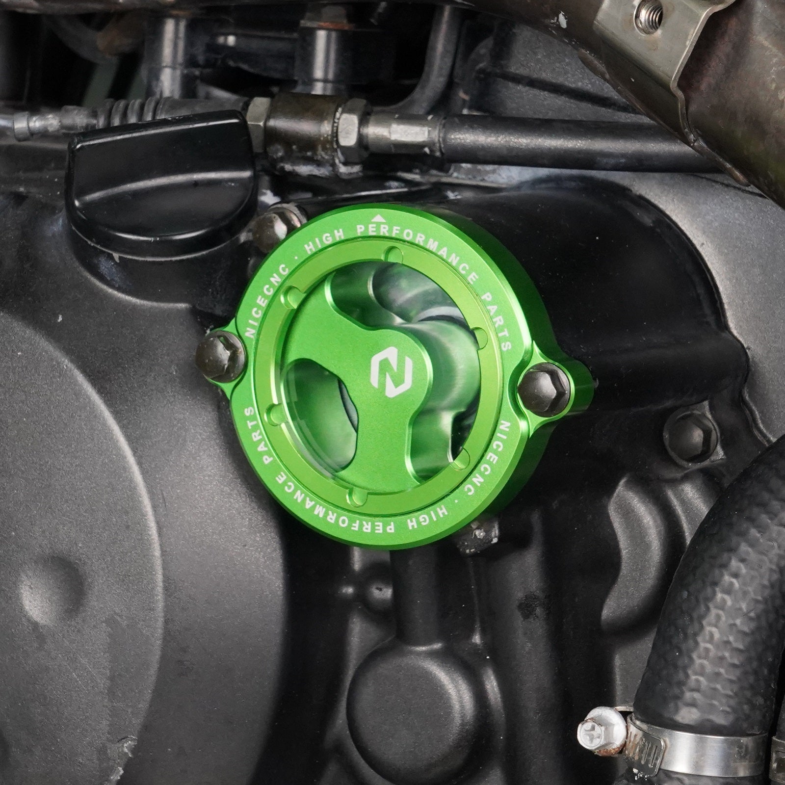 Transparent Engine Oil Filter Cover Cap For Kawasaki KLR 650 1987-2024