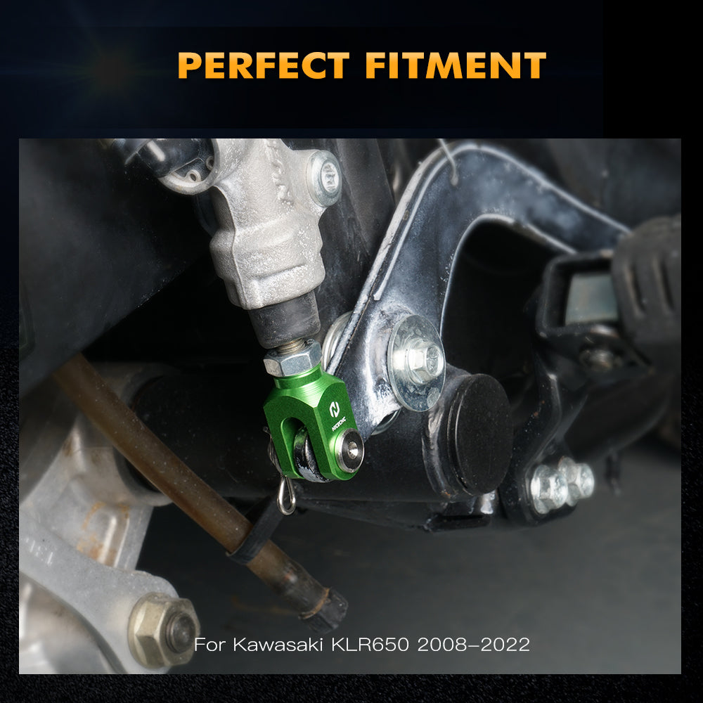 NICECNC Pedale del Freno Posteriore in Alluminio Forcella Compatibile con Kawasaki KLR650 2008-2022 2021 2020 2019 2018 2017 2016 2015 2014 2013 2012 2011 2010 2009