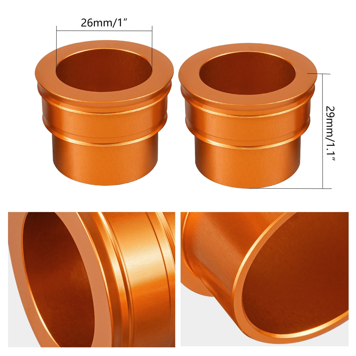 Vorderrad Spacer Hub Halsbänder Für KTM 125-530 SX/XC-F 2003-2014 690 Enduro/R 2008-2016 Husqvarna TE/FE 125-501 2015 Husaberg