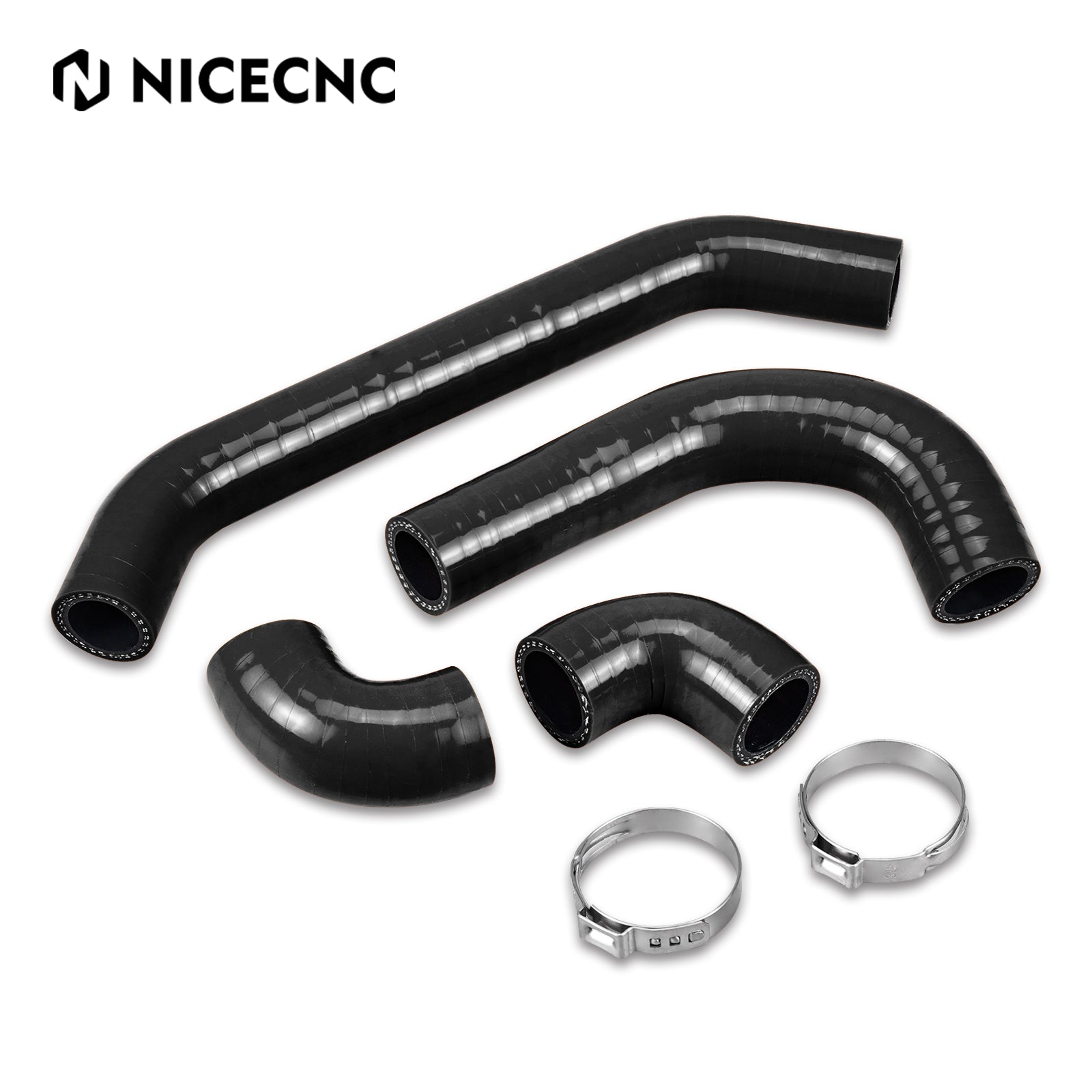 Silicone Radiator Coolant Hose Clamps Kit For KTM Husqvarna GasGas 250-300 2023-2024
