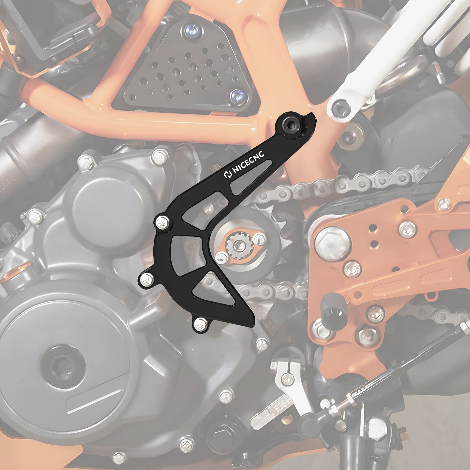 Chain Guide Sprocket Cover Guard Case Saver For KTM 390 Adventure Duke