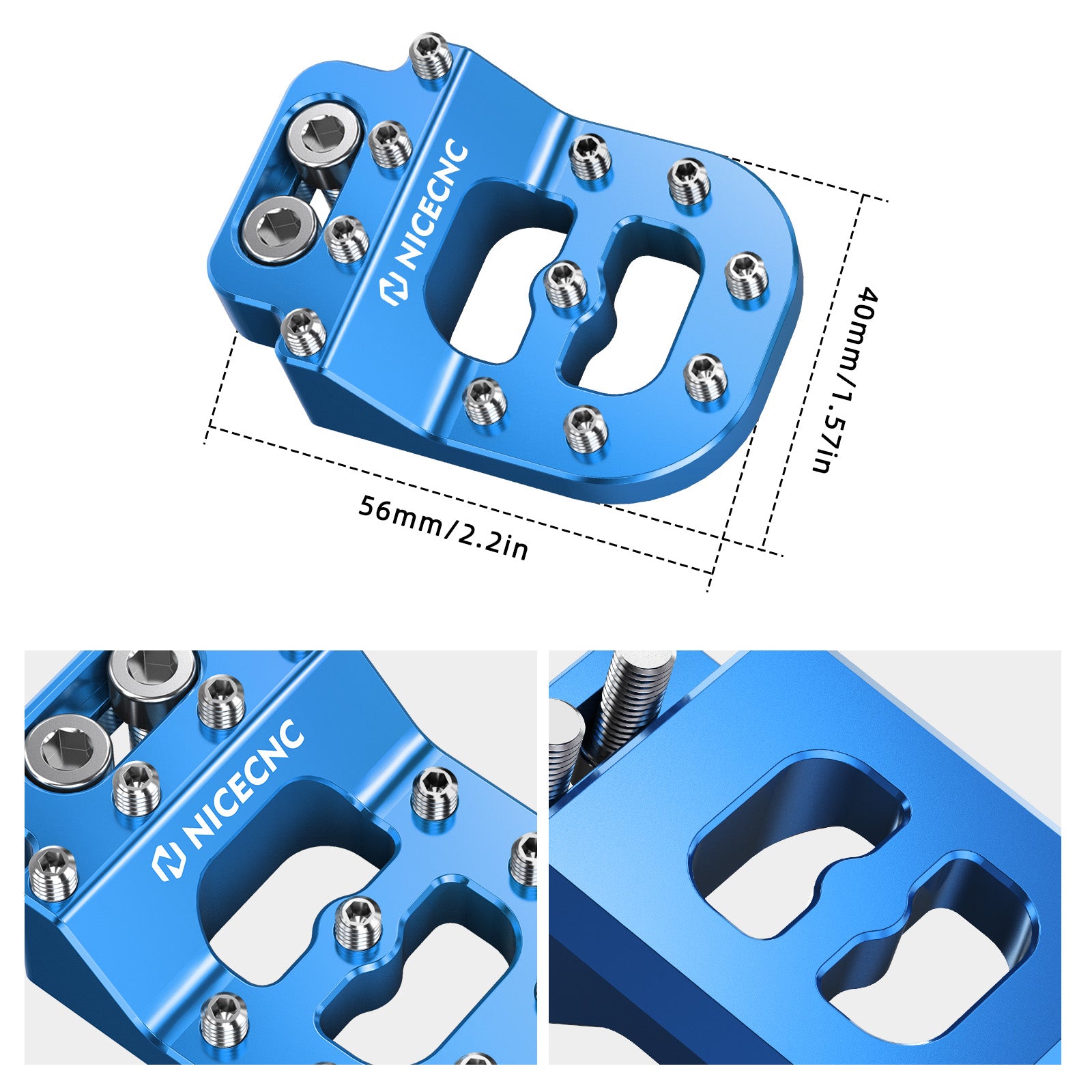 Dual Control Rear Brake Pedal Pad Tip For Beta RR 200-500 X-Trainer GasGas EC XC 250 300