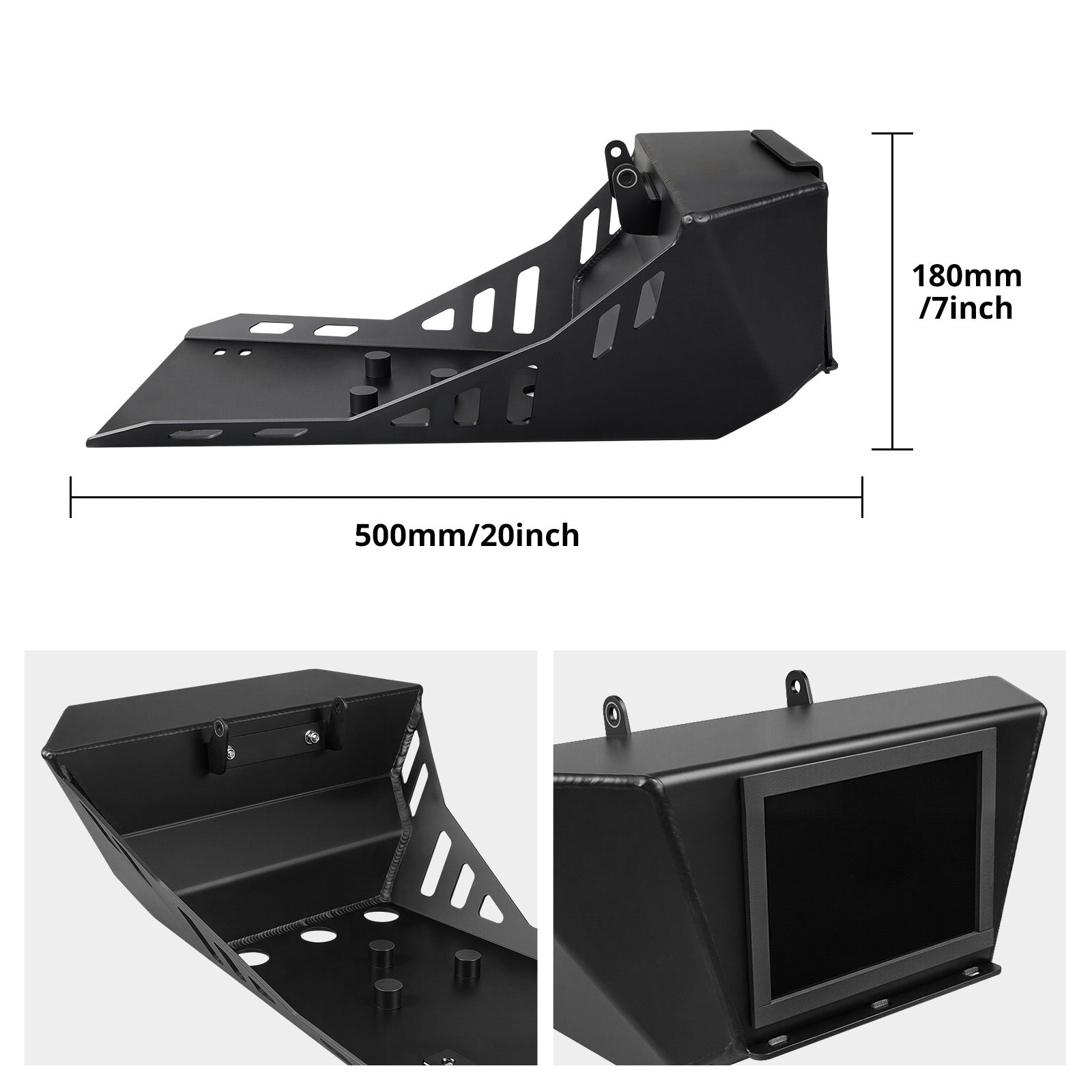 Skid Plate Engine Guard w/Built-in Toolbox For Husqvarna 701 Enduro Supermoto 2016-2025