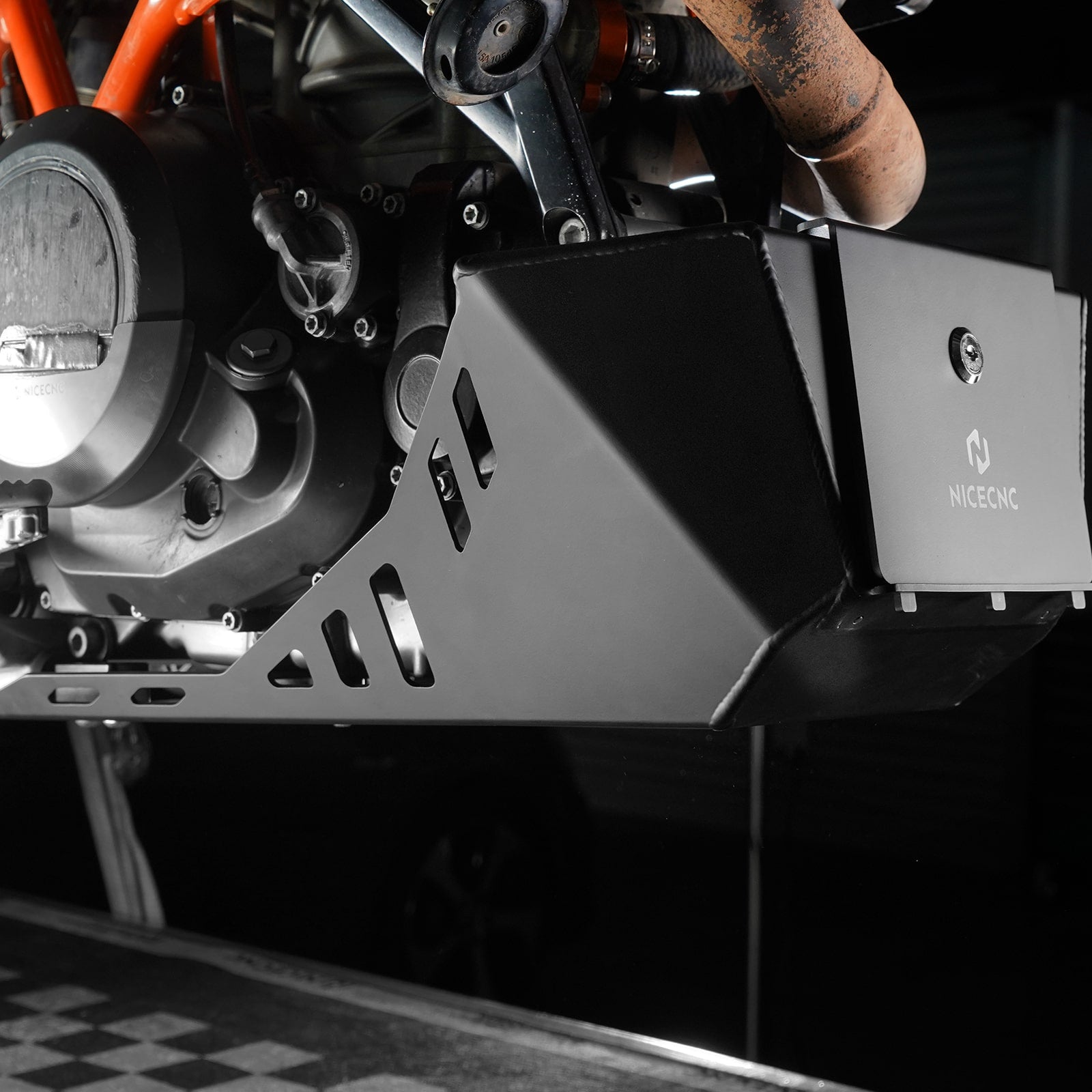 Skid Plate Engine Guard w/Built-in Toolbox For Husqvarna 701 Enduro Supermoto 2016-2025