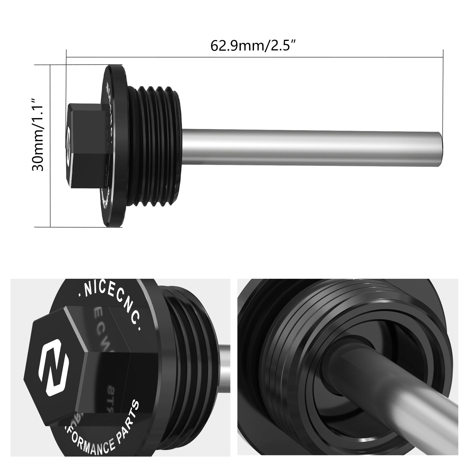 Magnetic Filter Oil Drain Plug Bolt For Husqvarna Norden 901 2022-2024