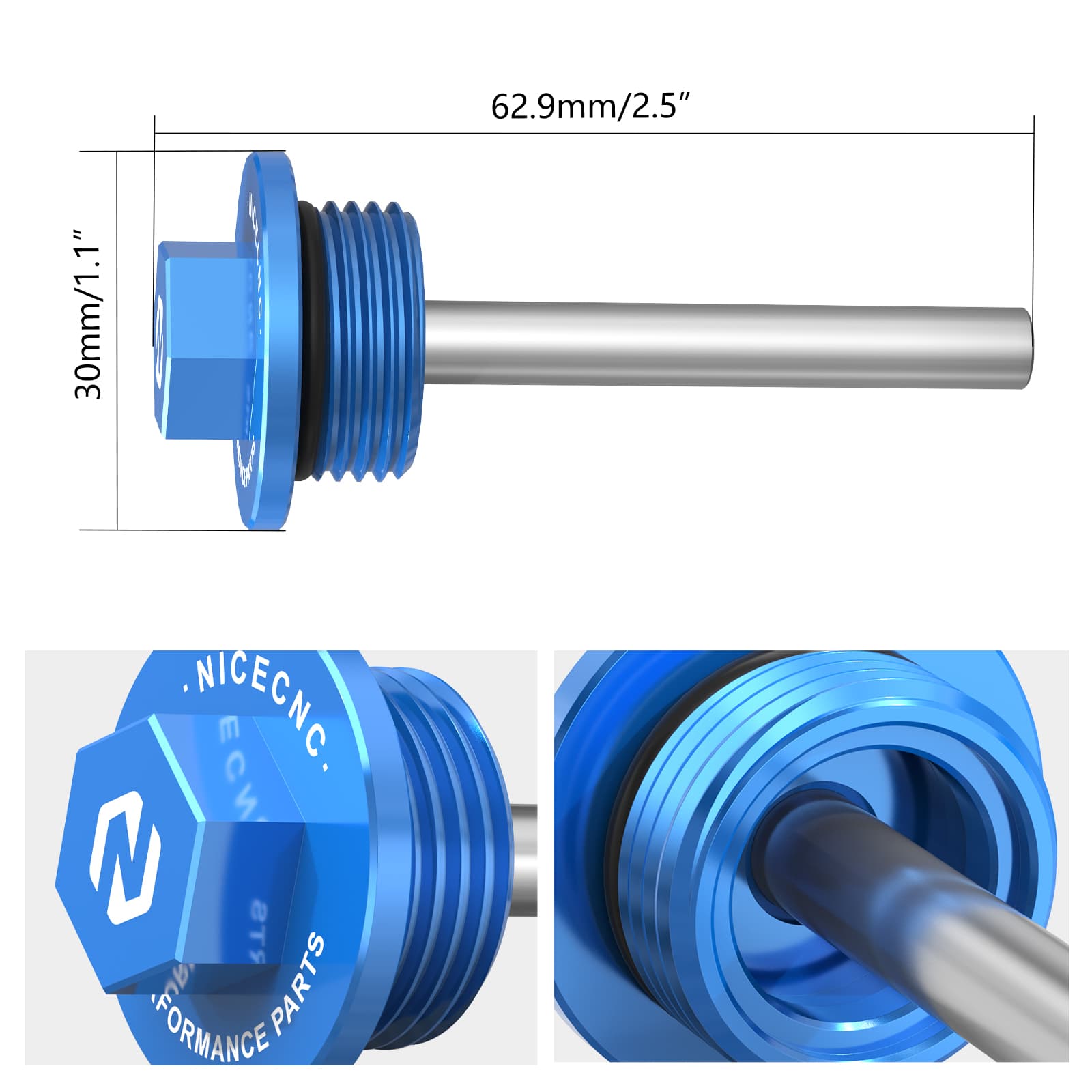 Magnetic Filter Oil Drain Plug Bolt For Husqvarna Norden 901 2022-2024
