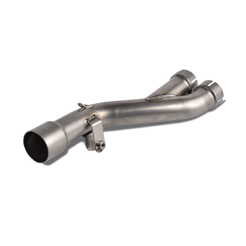 2-into-1 Exhaust Titanium Alloy Exhaust Pipe with 2 Gaskets for KTM 950/990 Adventure