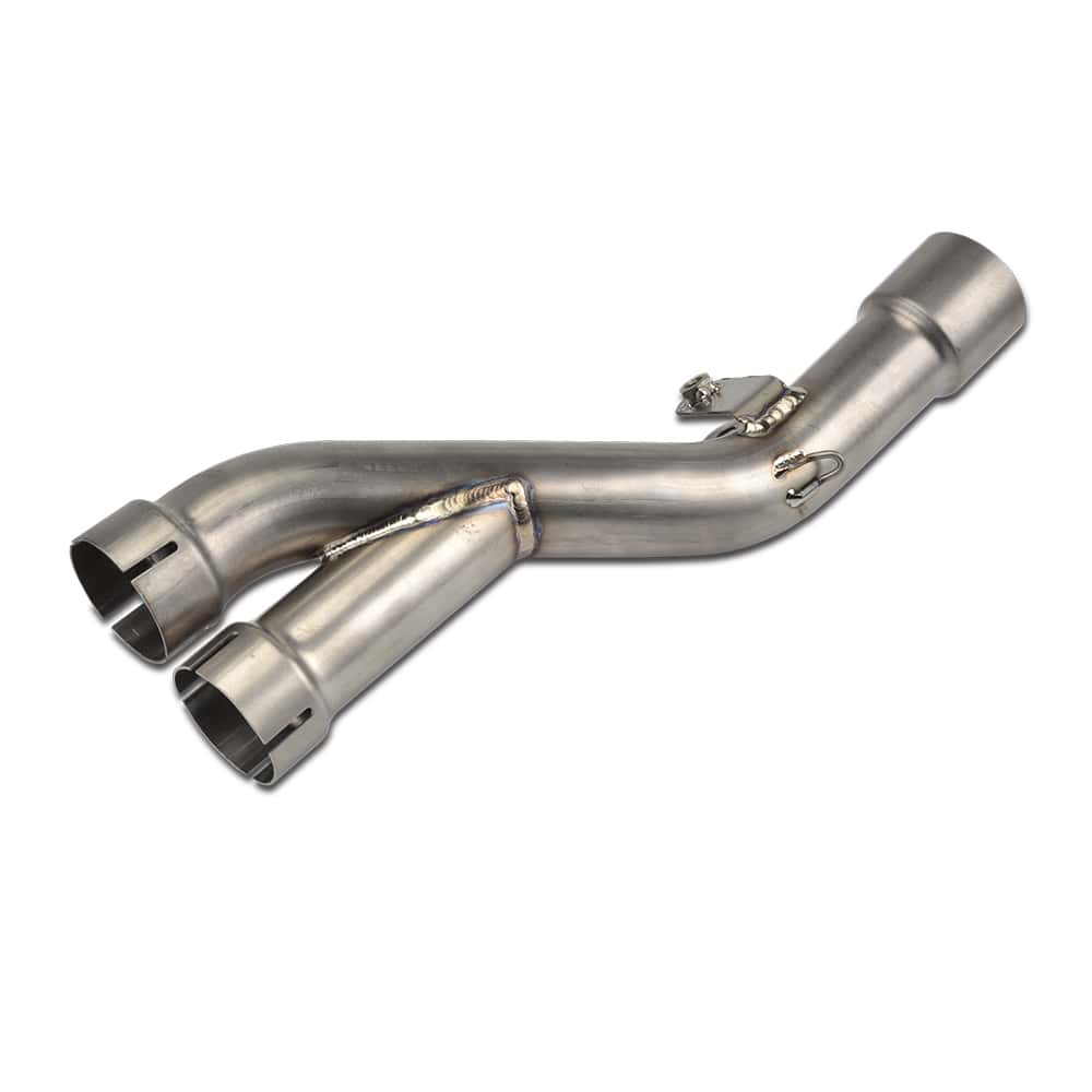 2-into-1 Exhaust Titanium Alloy Exhaust Pipe with 2 Gaskets for KTM 950/990 Adventure