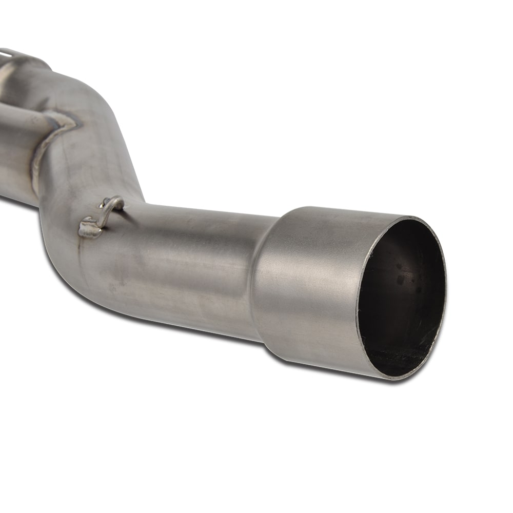 2-into-1 Exhaust Titanium Alloy Exhaust Pipe with 2 Gaskets for KTM 950/990 Adventure