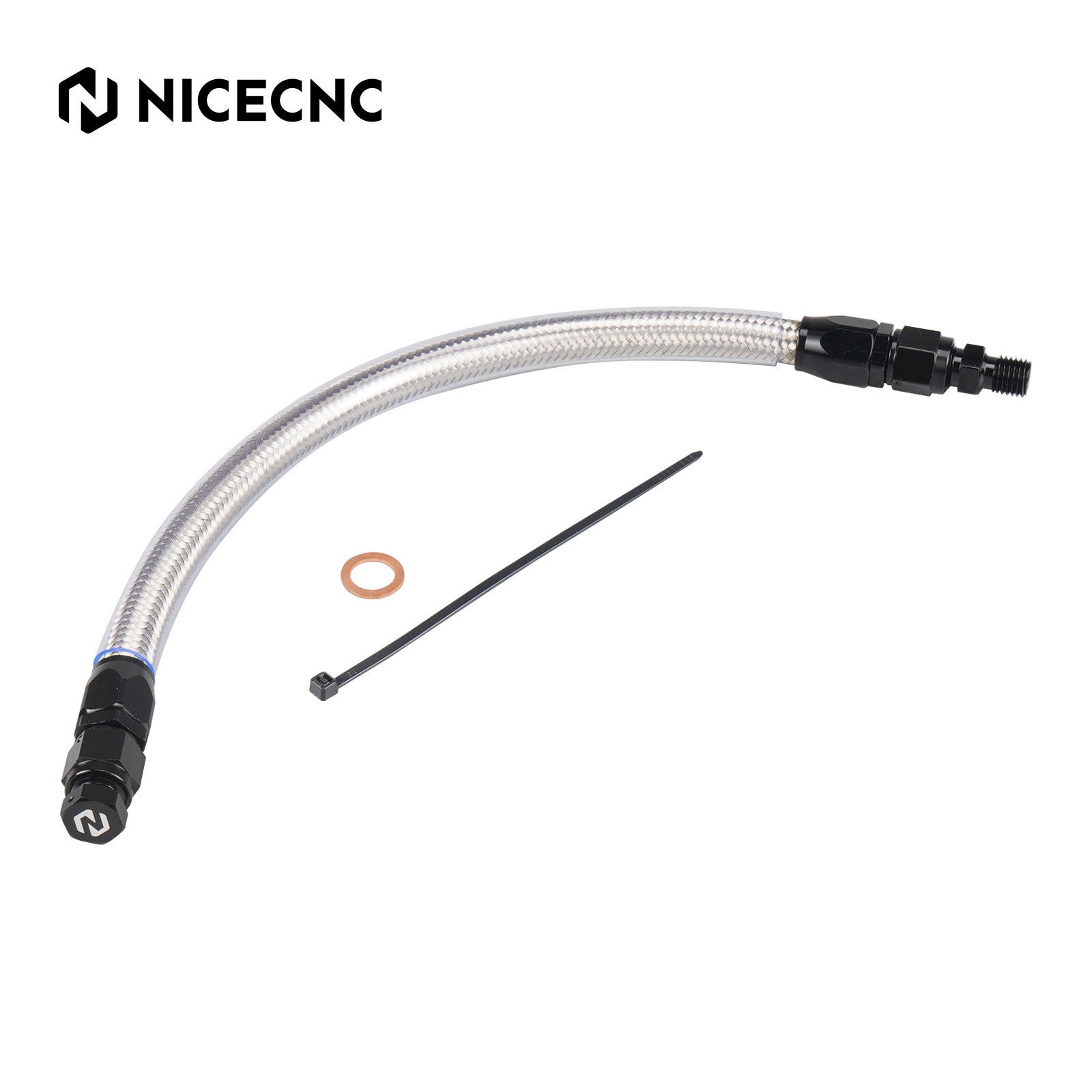 Braided Long Oil Tank Drain Release Hose Kit For KTM 950 / 990 LC8 Adventure R S