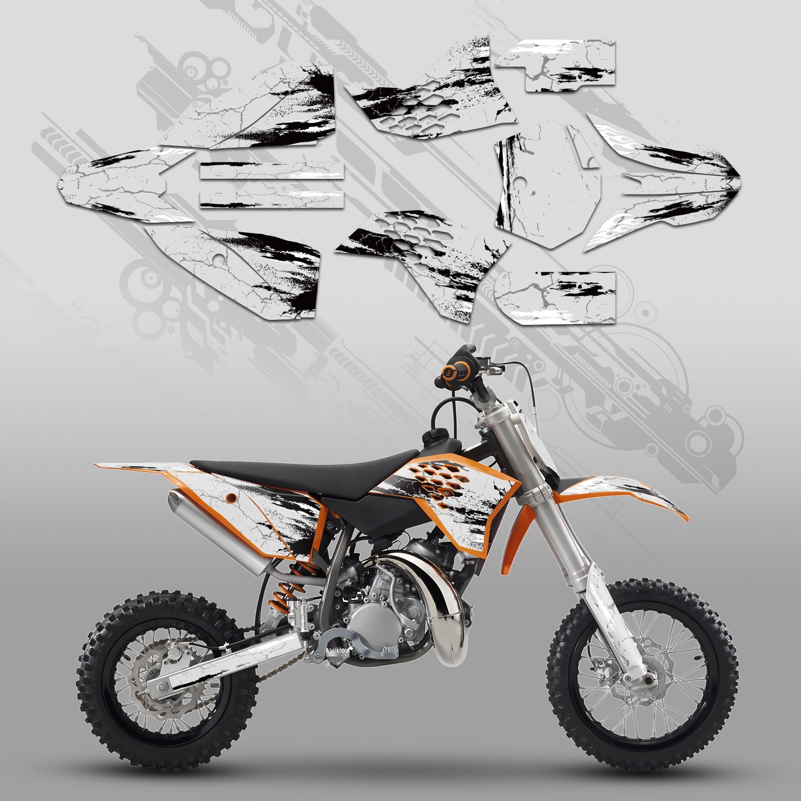 Full Graphics Decals Stickers Kit For KTM SX50 2009-2015