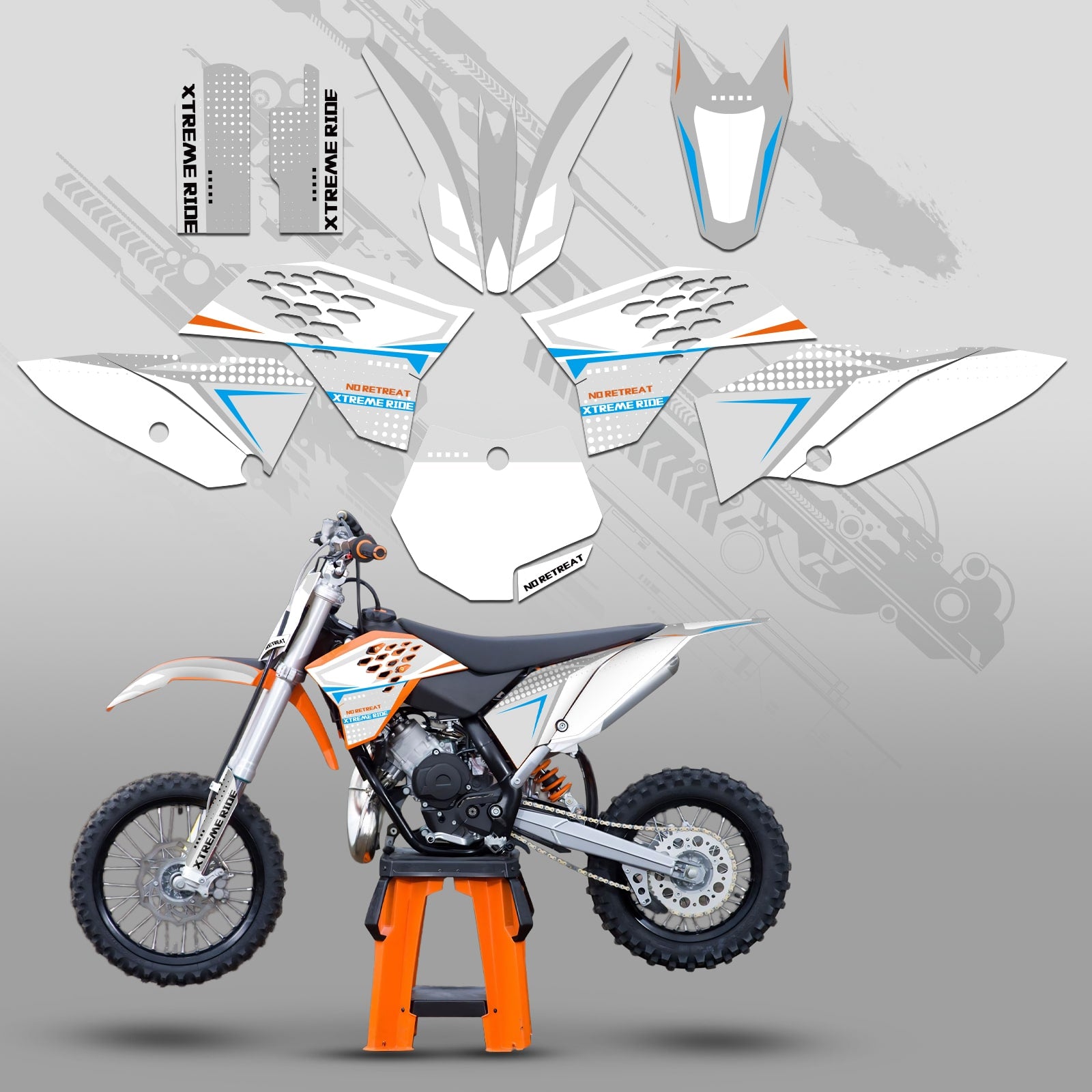 Full Graphics Decals Stickers Kit For KTM SX65 2009-2015