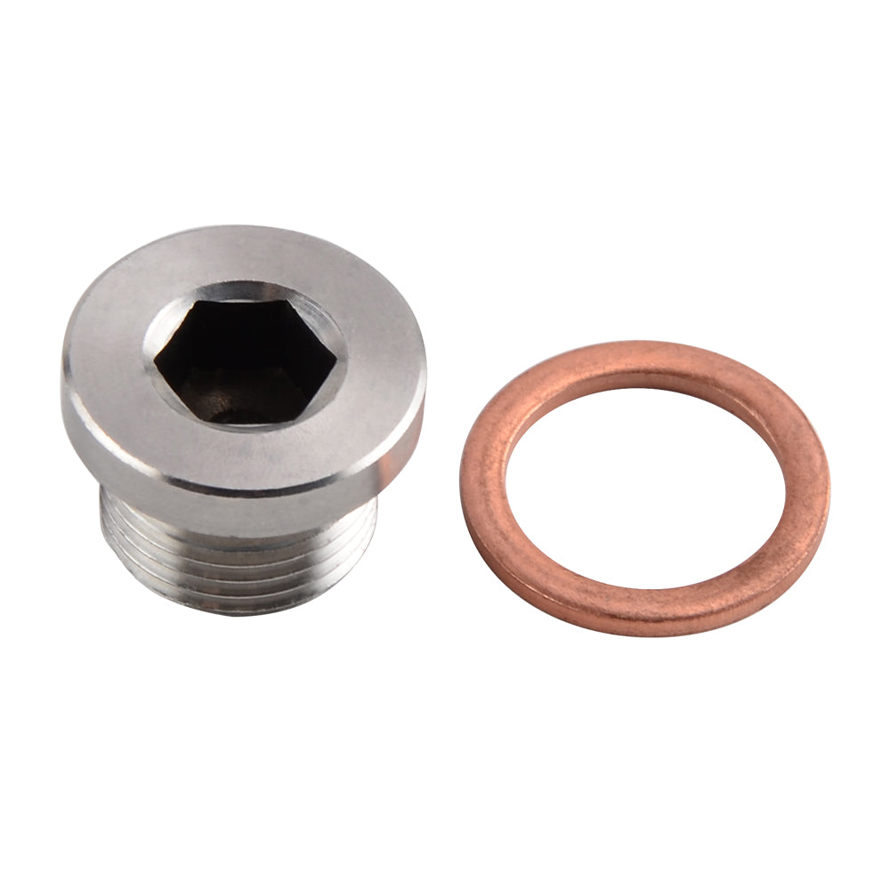2 STÜCKE M18 x 1,5 Sauerstoff O2 Lambdasonde Gewinde Hex Bung Blindstopfen Kappe