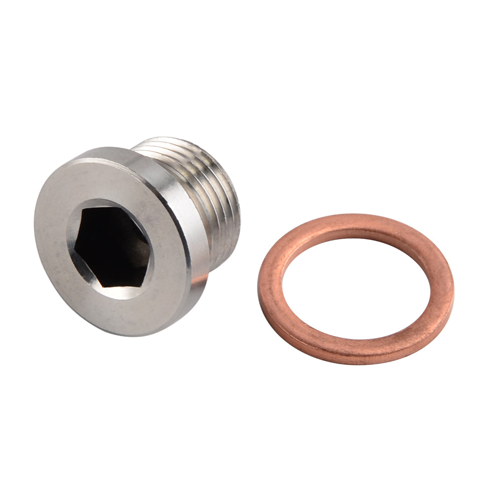 2 STÜCKE M18 x 1,5 Sauerstoff O2 Lambdasonde Gewinde Hex Bung Blindstopfen Kappe