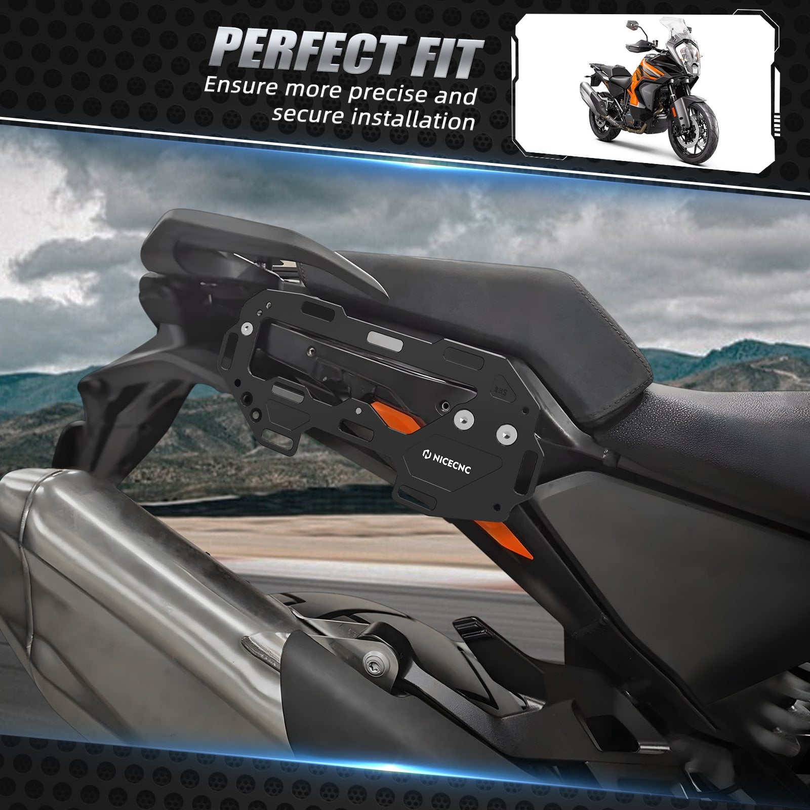 Rear Side Luggage Rack Carriers Pannier Kit For KTM 1290 Super Adventure R / S