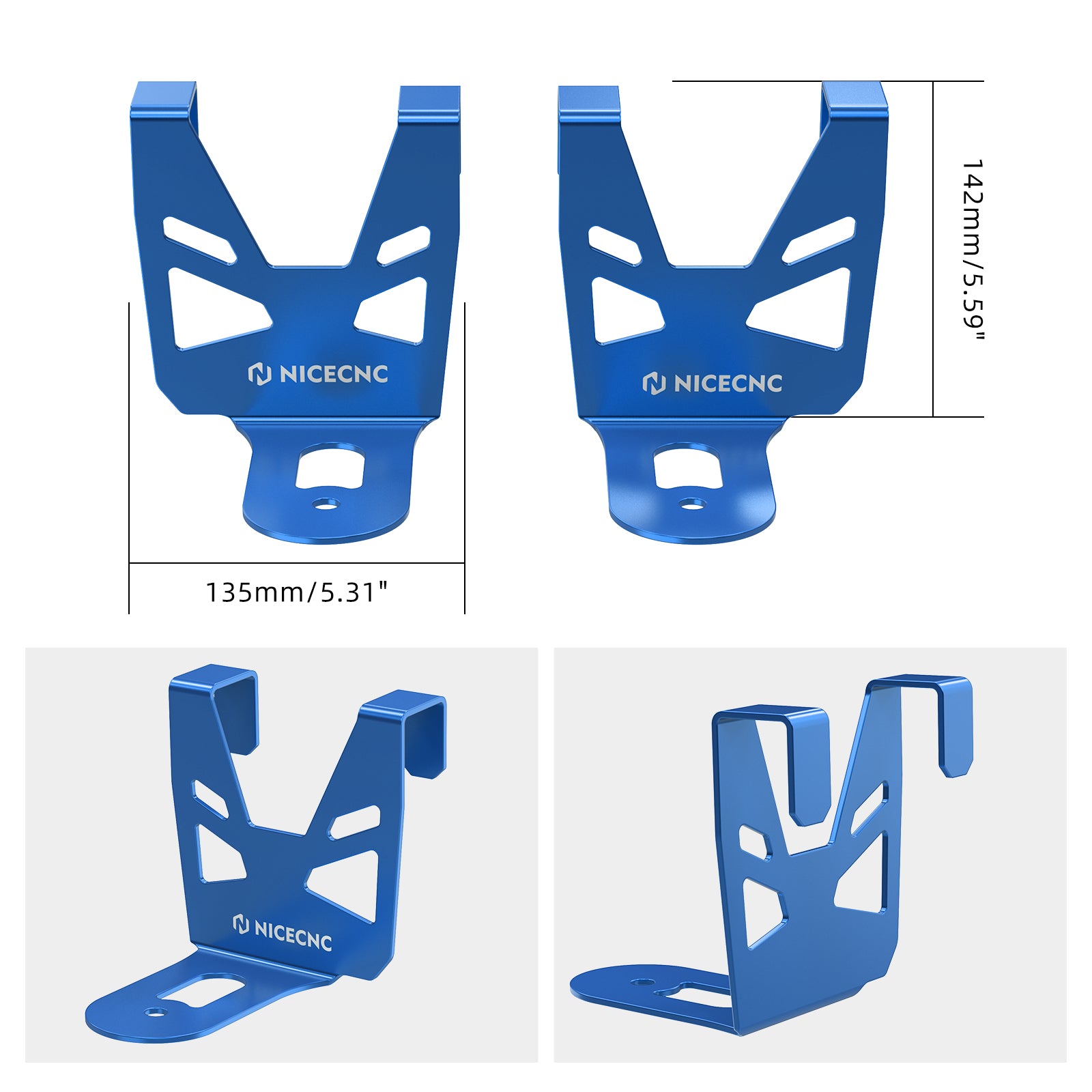 NICECNC 4 PCS RZR Ozark 26 Suportes de montagem do refrigerador compatível com Polaris RZR XP 1000 2018 2019 2020 2020 2021 RZR XP4 2018 2019 2020 2021 RZR TURBO 2020 2021 (não se encaixa no novo 2021 Ozark Trail Cooler)