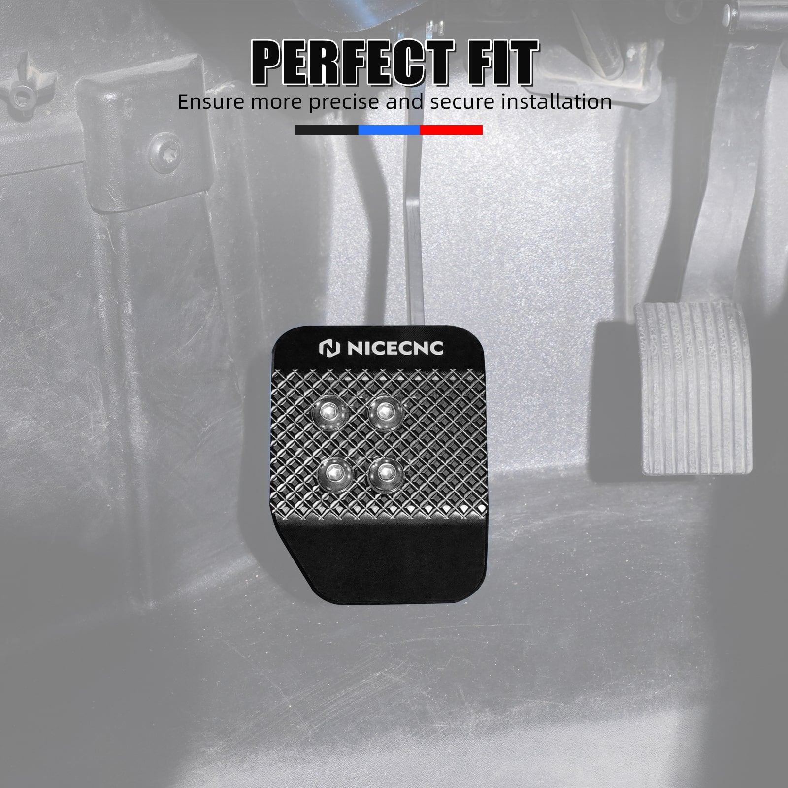 UTV Brake Pedal Extender Pad Tip Plate For Polaris RZR XP 4 1000 Turbo 900