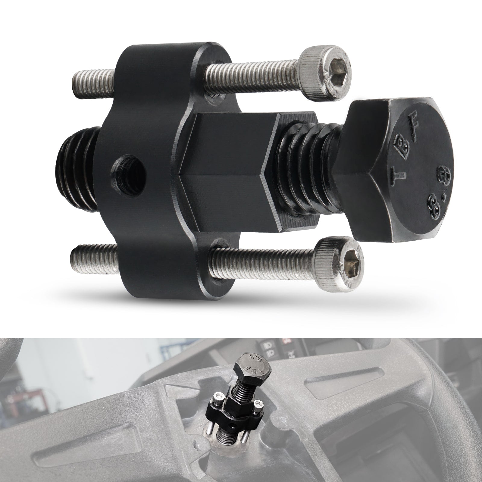 Ferramenta de extração de volante NICECNC compatível com Polaris RZR 1000 900 TURBO, RZR XP 1000 TURBO, TURBO S4 2021, Ranger 1000 900, GENERAL 1000, XP 1000