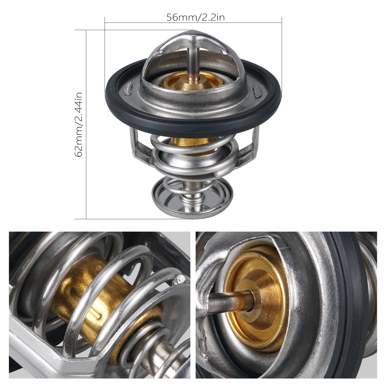 UTV 65℃ Thermostat #7052526 For Polaris RZR XP 1000 Turbo General 1000