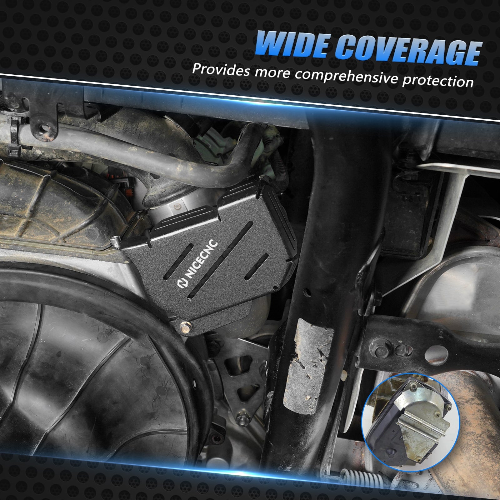 UTV Throttle Body Cover Guard Protector For Polaris RZR XP 4 TURBO EPS