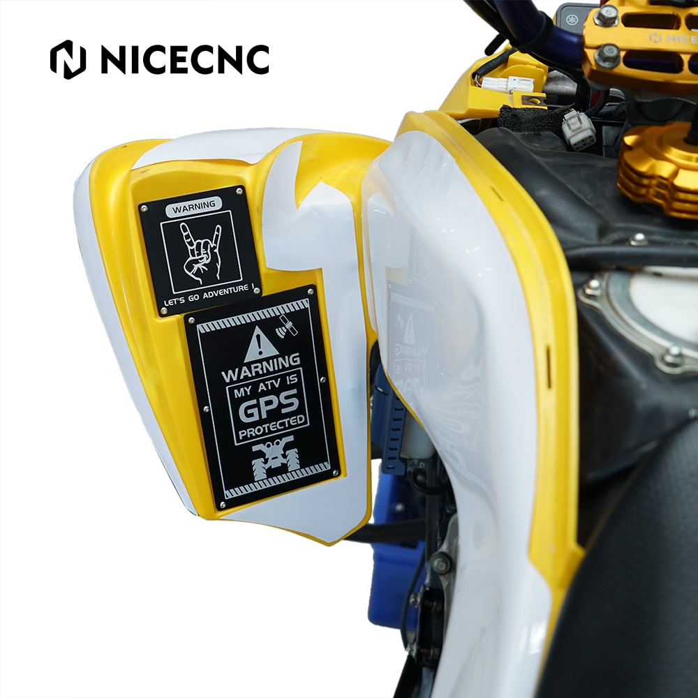 ATV Fender Warning Tags Sticker Badges Plates For Yamaha Raptor 700 R 2013-2026