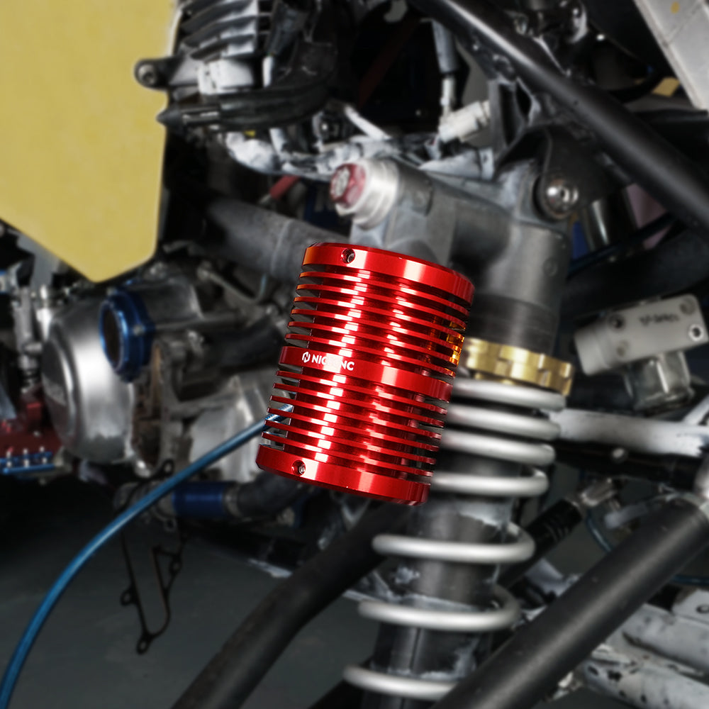 ATV Finned Front Shock Suspension Absorber Coolers For Yamaha Raptor 700 R
