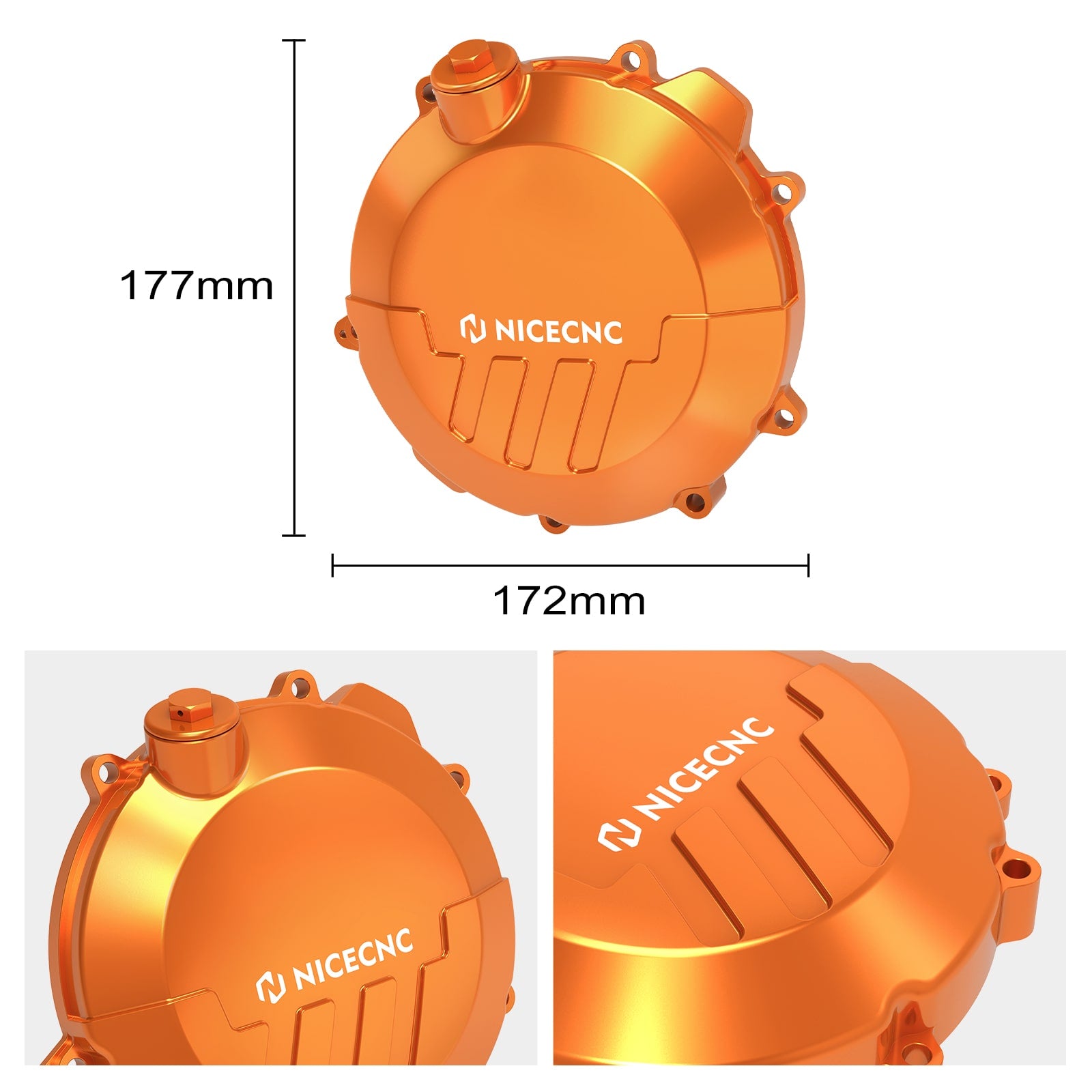 Reinforced Clutch Cover For KTM 250/300 XCW/EXC 17-23 Husqvarna 250/300 TC/TX 17-22 TE 17-23 GasGas