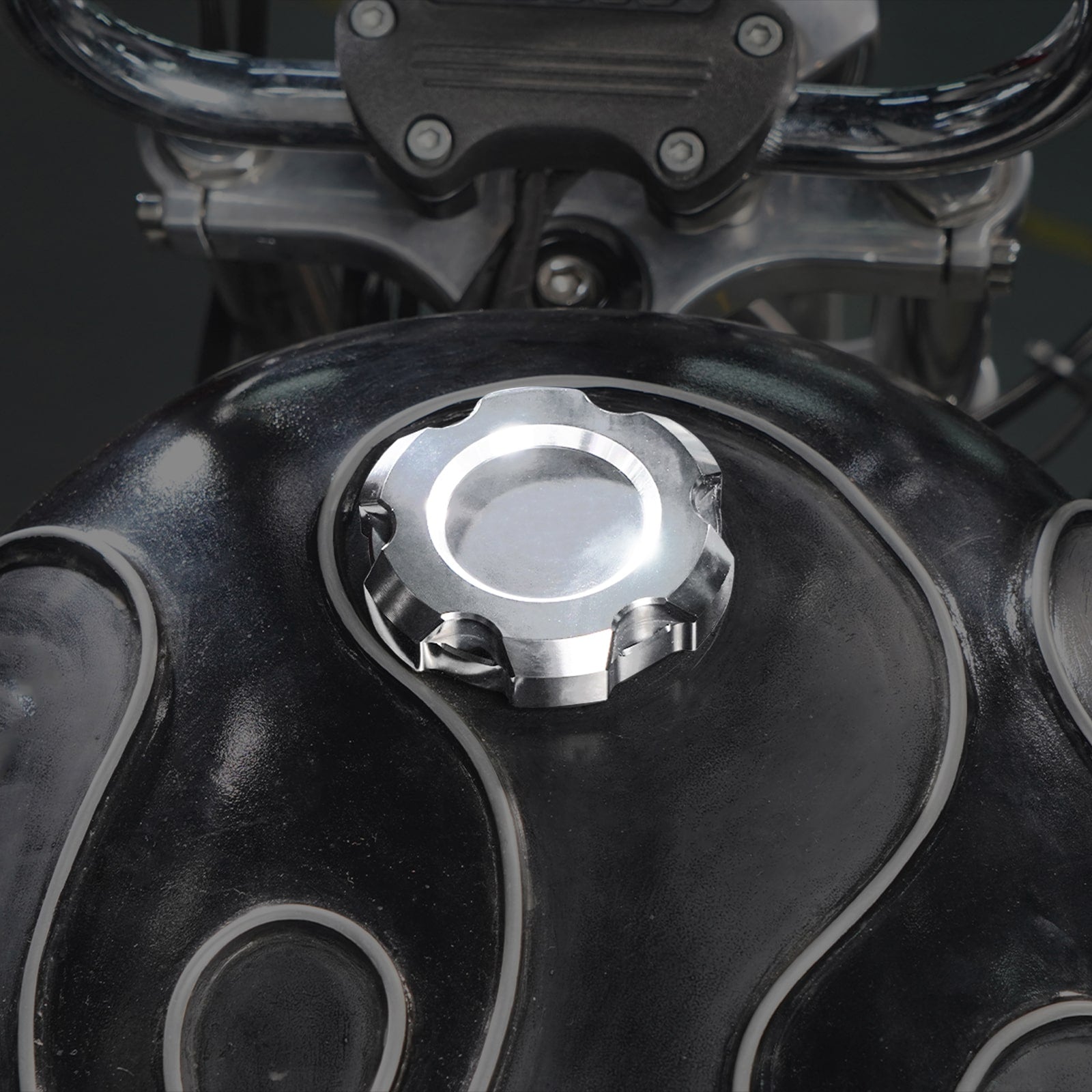 Fuel Tank Cap Cover For Harley Sportster 1200 48 883 XL Dyna Super Glide