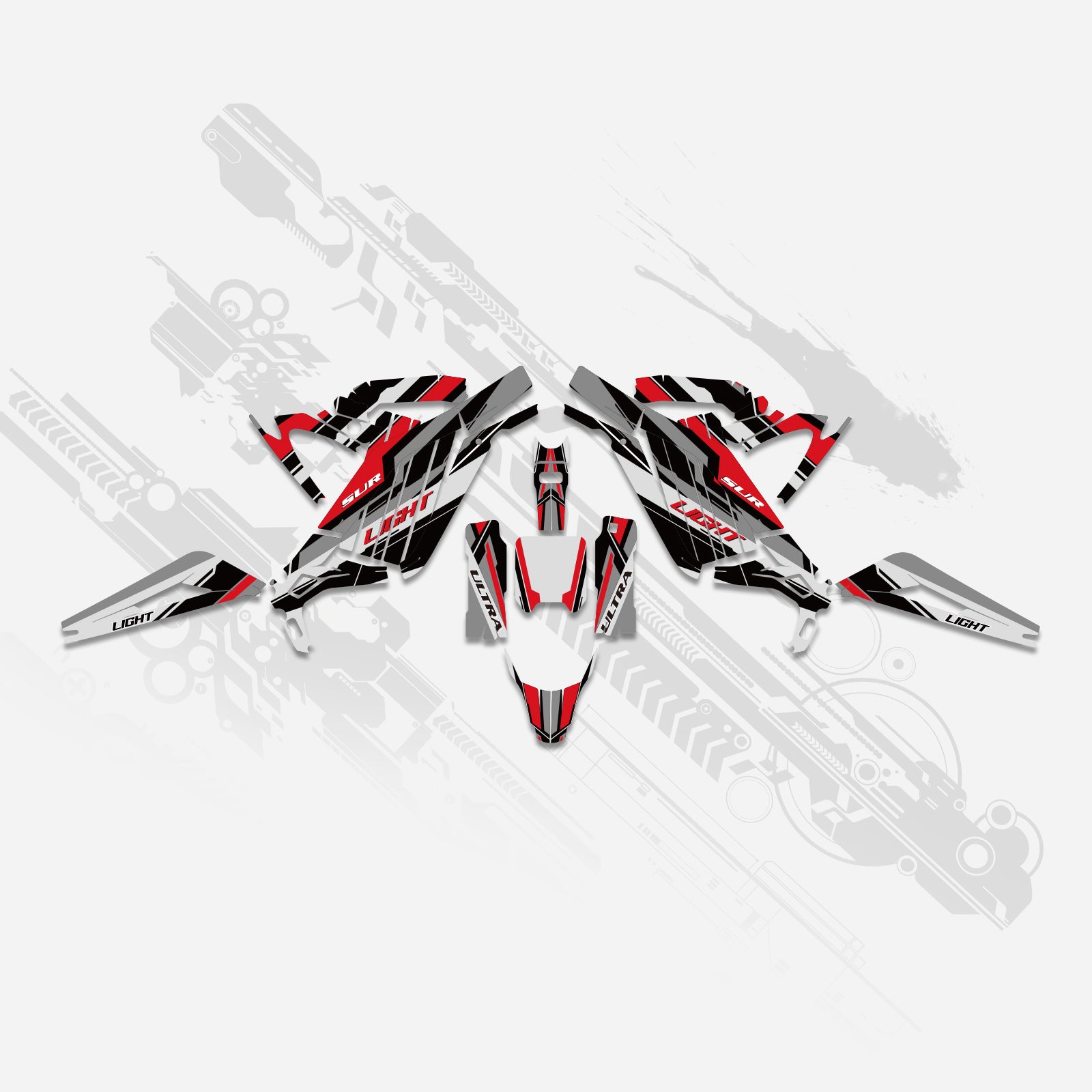 Electric Dirt Bike Full Graphics Decals Stickers Kit For Surron Light Bee X ALL YEARS
