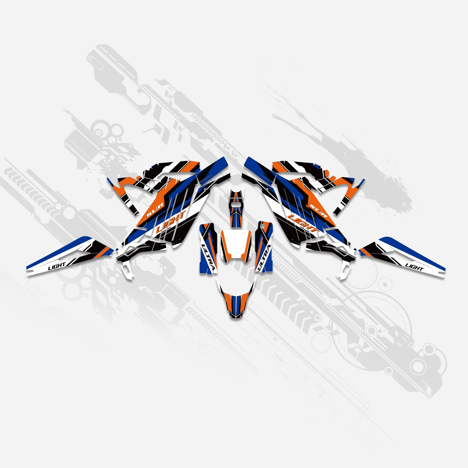 Electric Dirt Bike Full Graphics Decals Stickers Kit For Surron Light Bee X ALL YEARS