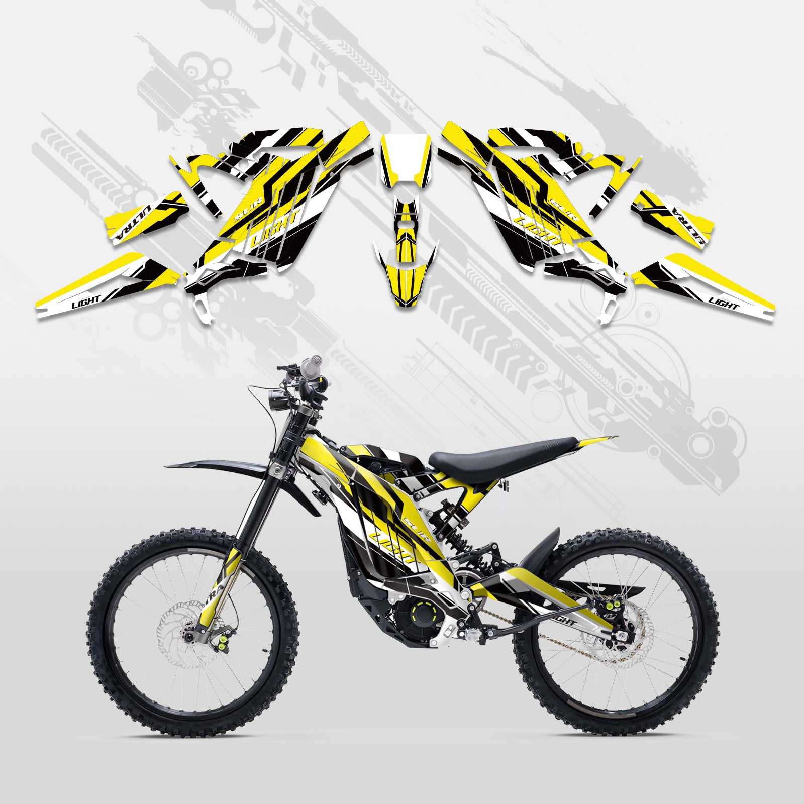 Motorcycle Full Graphics Decals Stickers Kit For Surron Light Bee X ALL YEARS