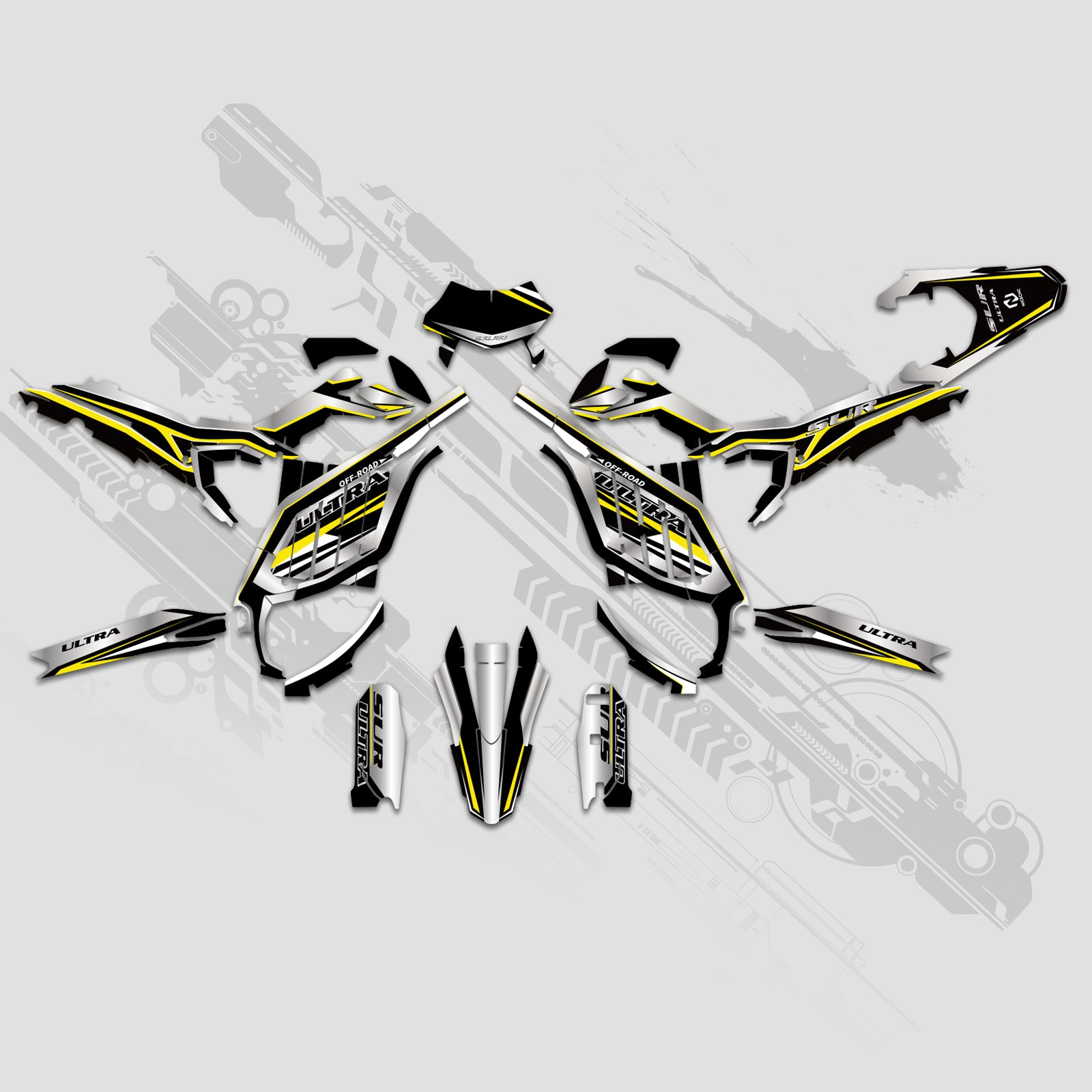 Electric Dirt Bike Full Graphics Decals Stickers Kit For Surron Ultra Bee ALL YEARS
