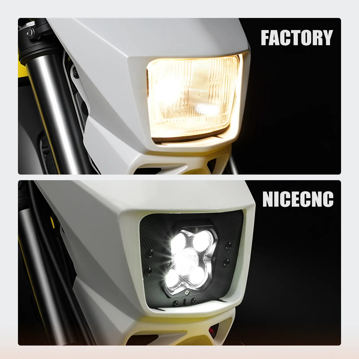 Plug & Play Rally Headlight Kit Dual Output 40W / 50W For Suzuki DR650 S 2001-2026