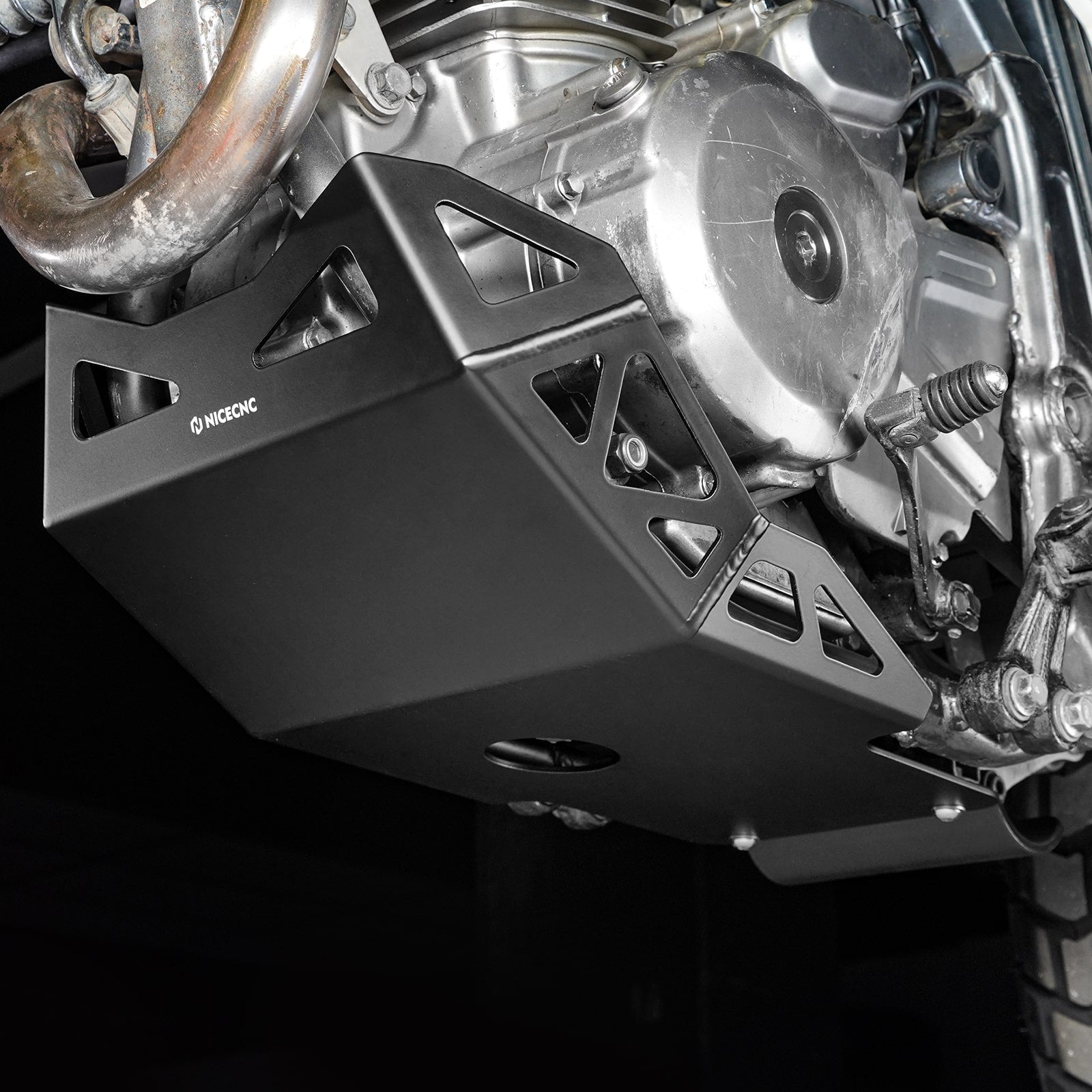 Front Skid Plate Engine Guard Linkage Protector For Suzuki DR650 S / SE 1996-2025