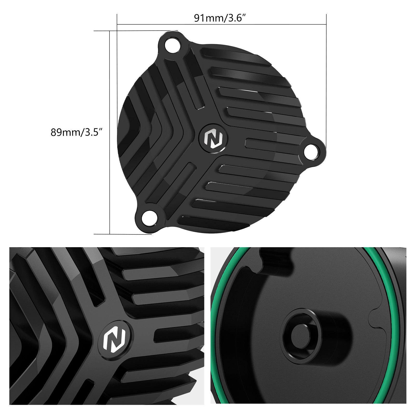 Finned Heat Sink Engine Oil Filter Cover Cap For Suzuki DR650 S / SE 1996-2024
