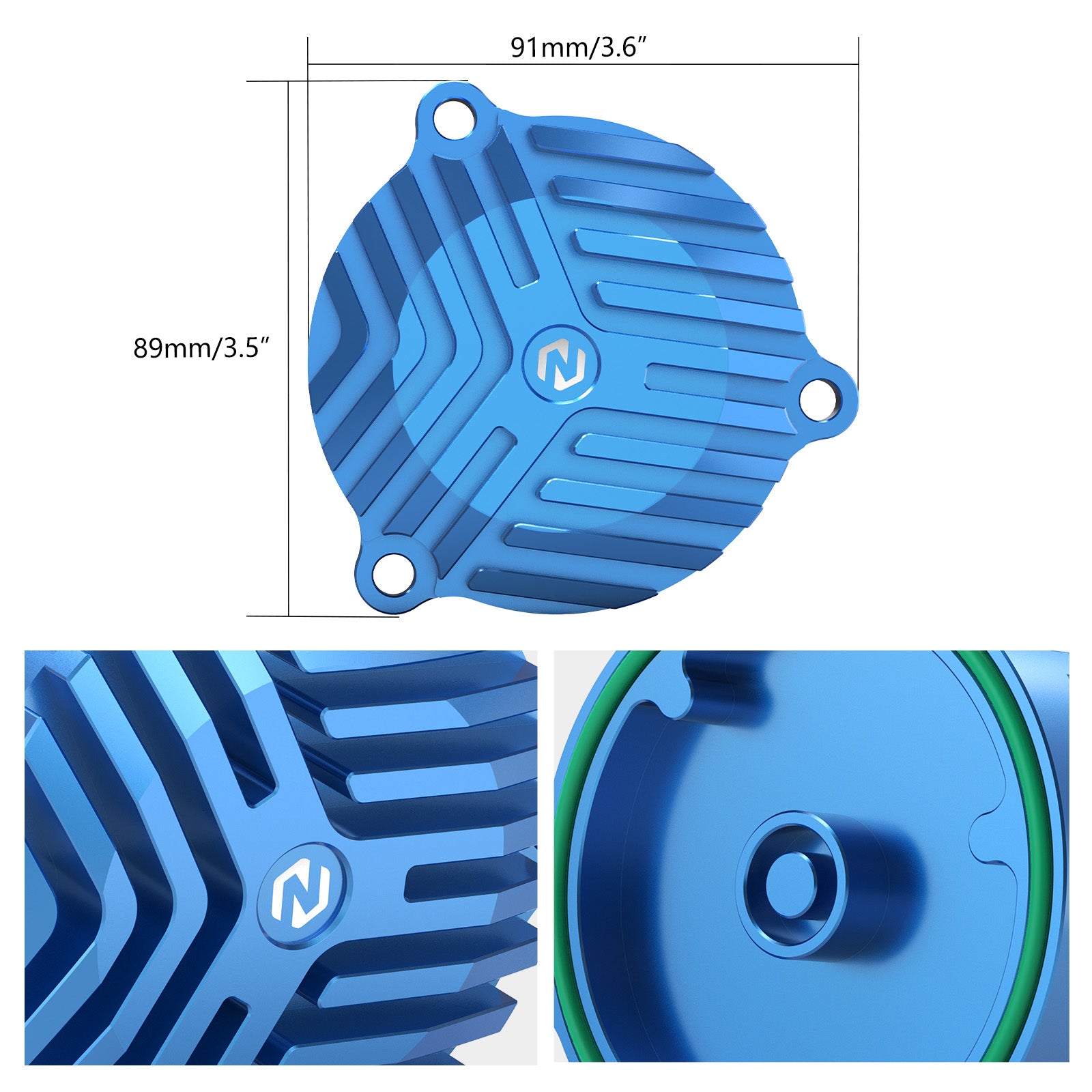 Finned Heat Sink Engine Oil Filter Cover Cap For Suzuki DR650 S / SE 1996-2024