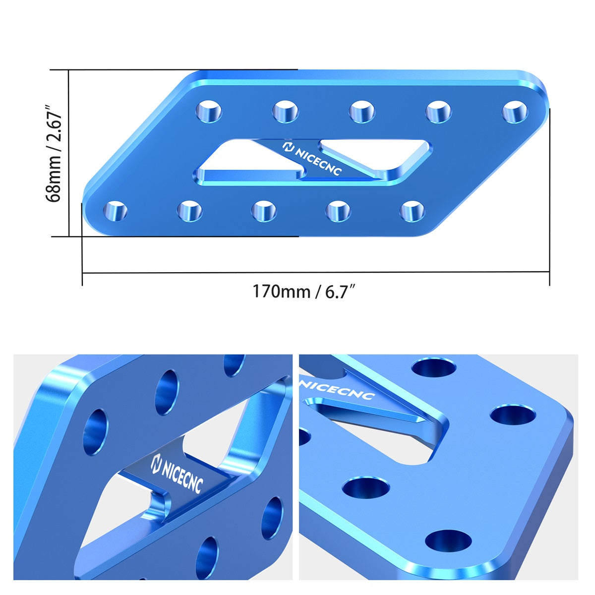 Passenger Foot Peg Support Extension Relocation Brackets For Suzuki DR650S / SE