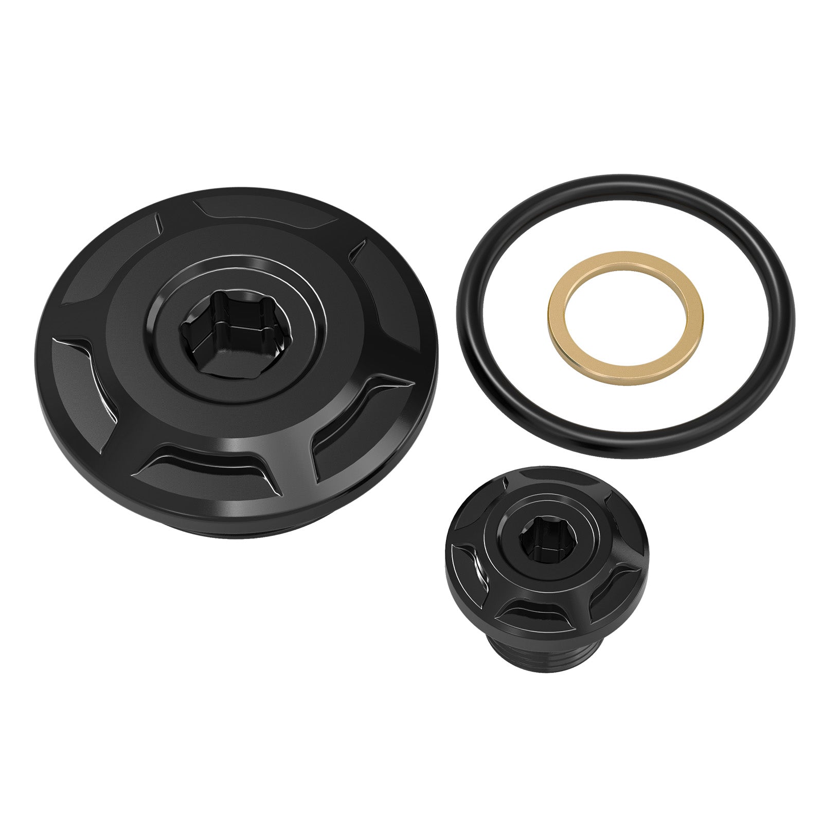 Engine Timing Crankshaft Inspection Plugs Caps For Suzuki DR650 S / SE 1996-2025