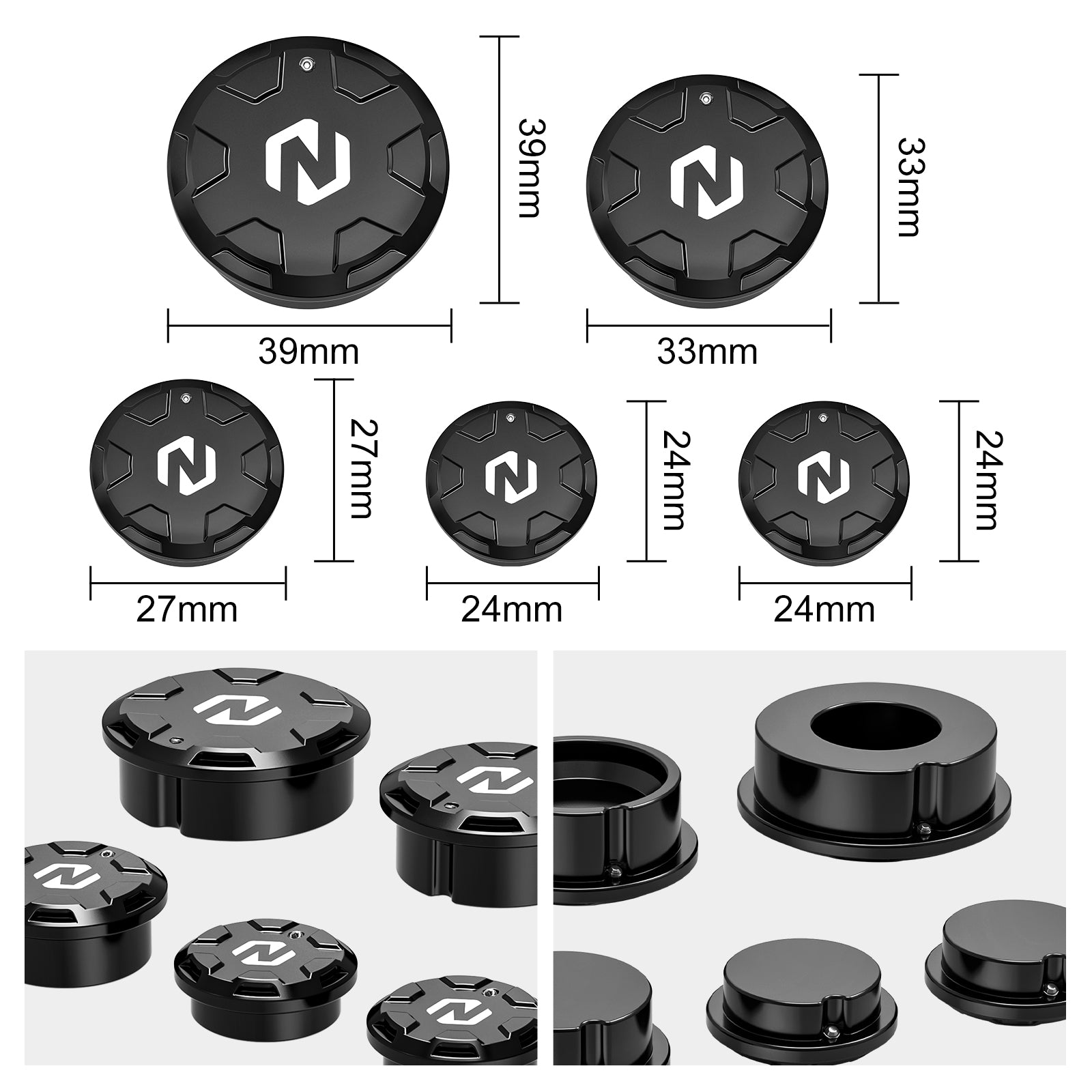 Swingarm Pivot Shaft Block Caps Plugs For Suzuki DR650S / SE 1996-2024