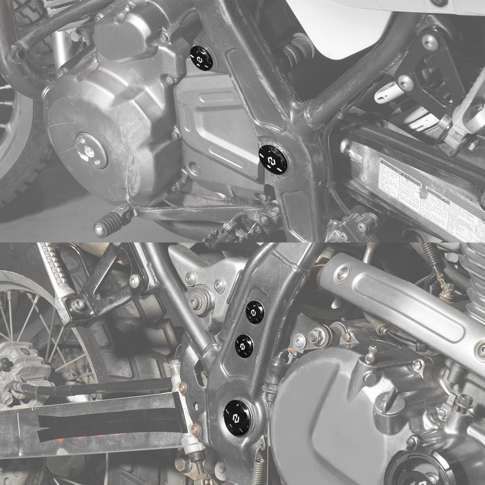 Swingarm Pivot Shaft Block Caps Plugs For Suzuki DR650S / SE 1996-2024
